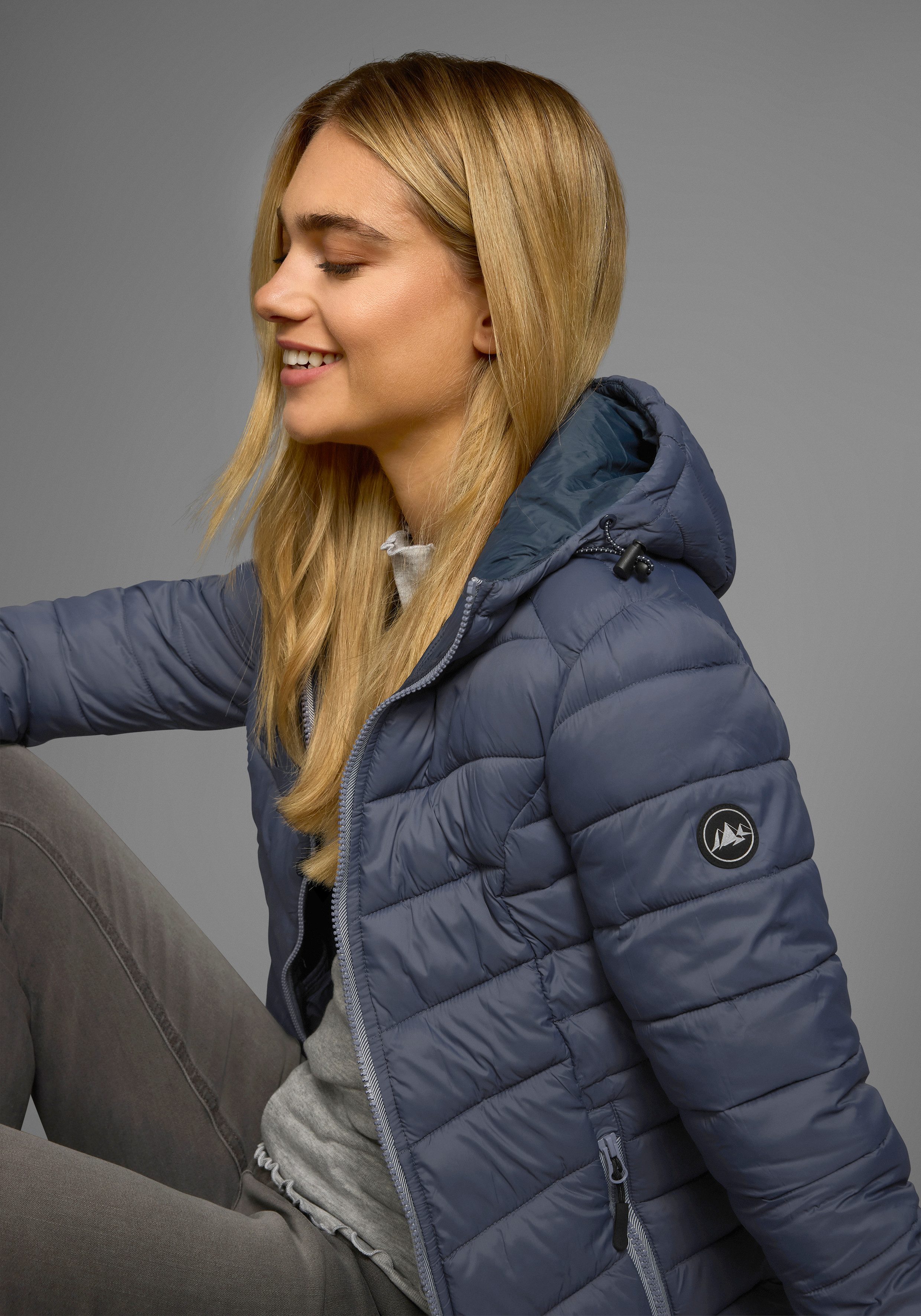 Polarino Steppjacke Übergangsjacke für kühle Tage, aus leichtem Webmaterial