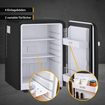 TZS FIRST AUSTRIA Table Top Kühlschrank FA-5172-3-BA, Minikühlschrank 40L, Getränkekühlschrank lautlos, LED-Beleuchtung