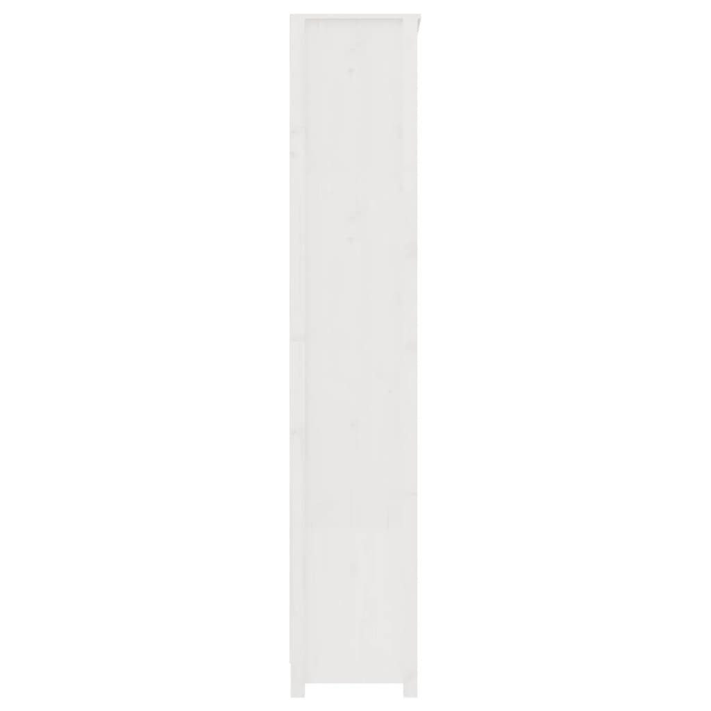 furnicato Bücherregal Weiß 80x35x183 cm Kiefer Massivholz