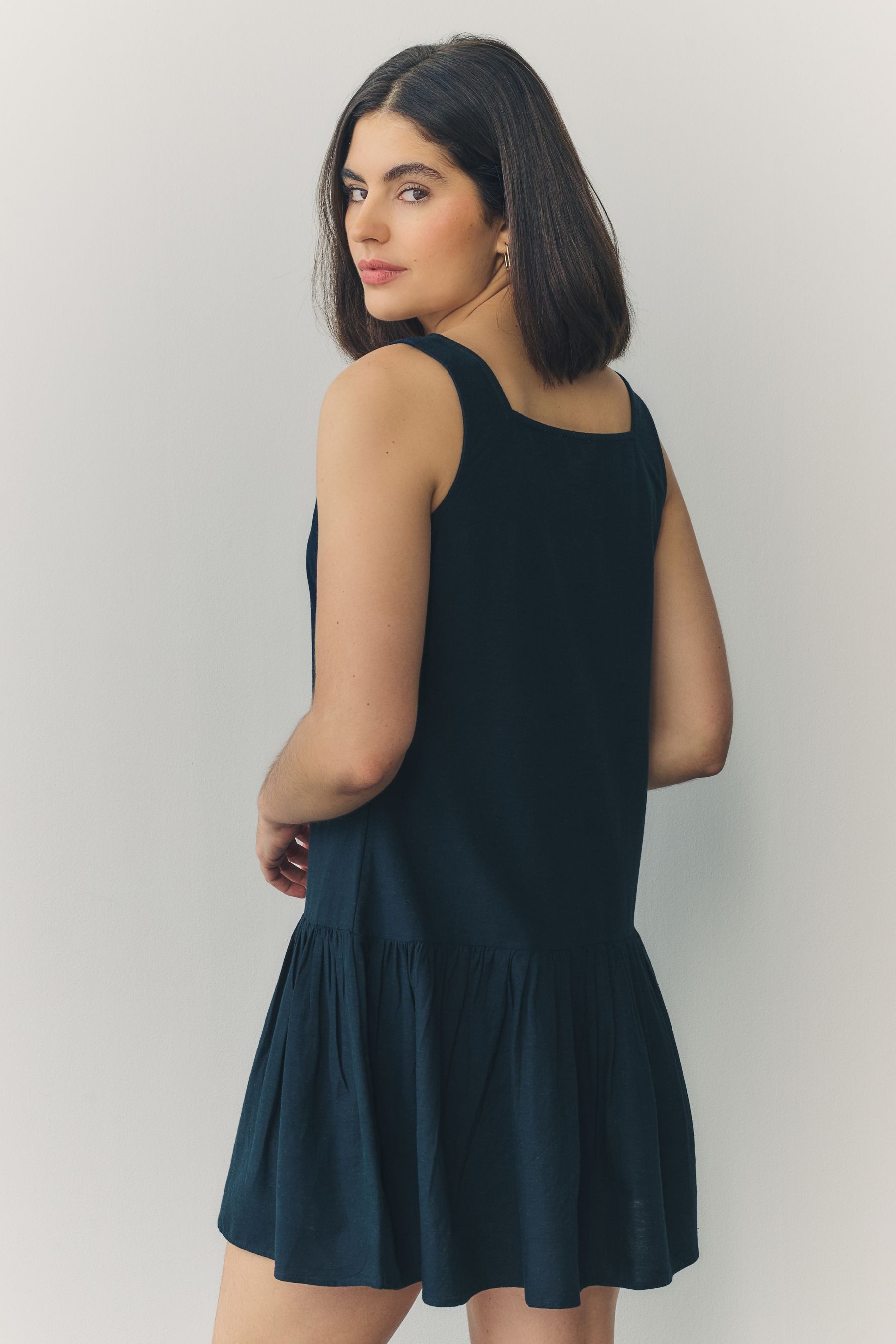 Next Sommerkleid Boho-Minikleid mit Volants und Karree-Ausschnitt (1-tlg) günstig online kaufen