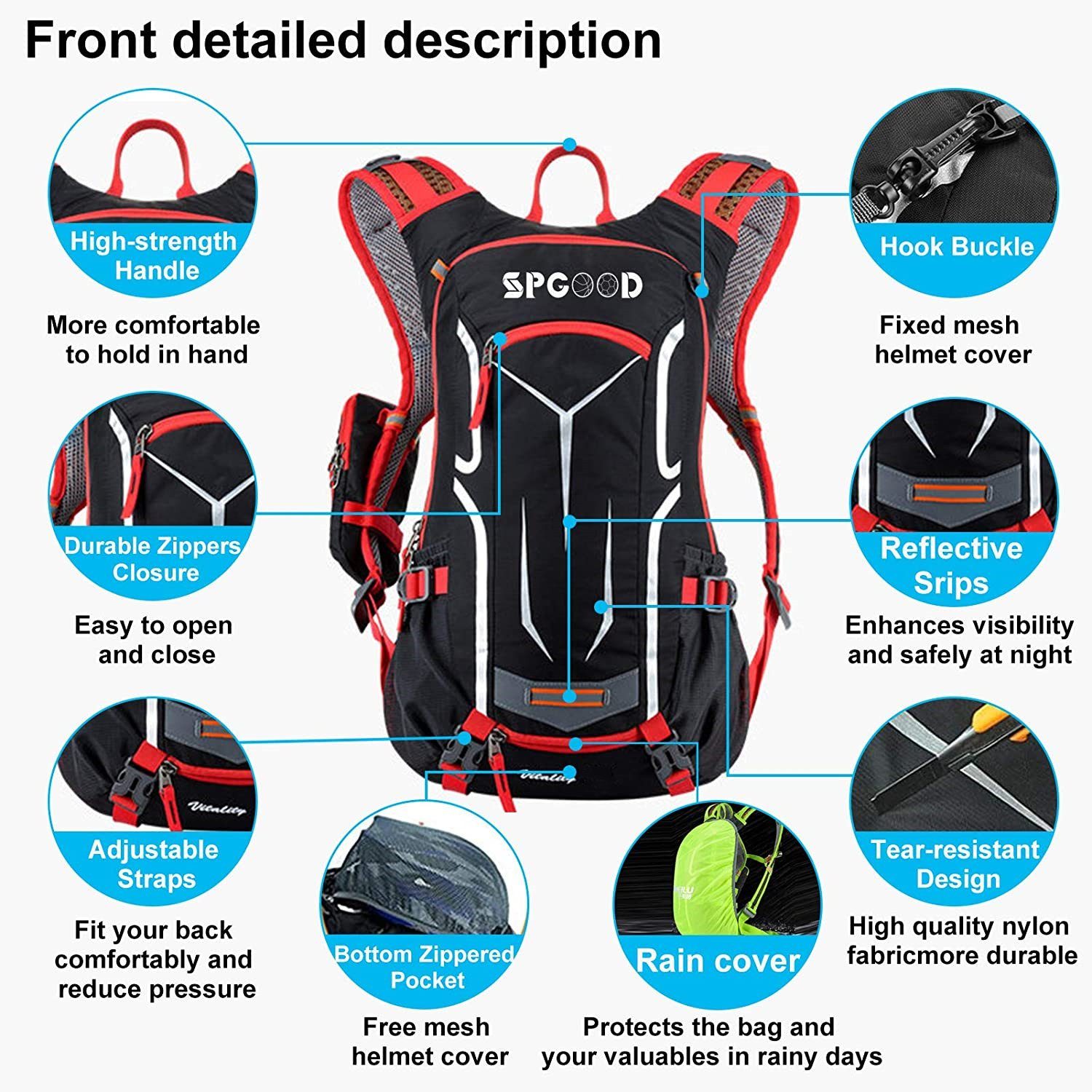 XDeer Fahrradrucksack 18L Ultraleicht Sportrucksack mit günstig online kaufen