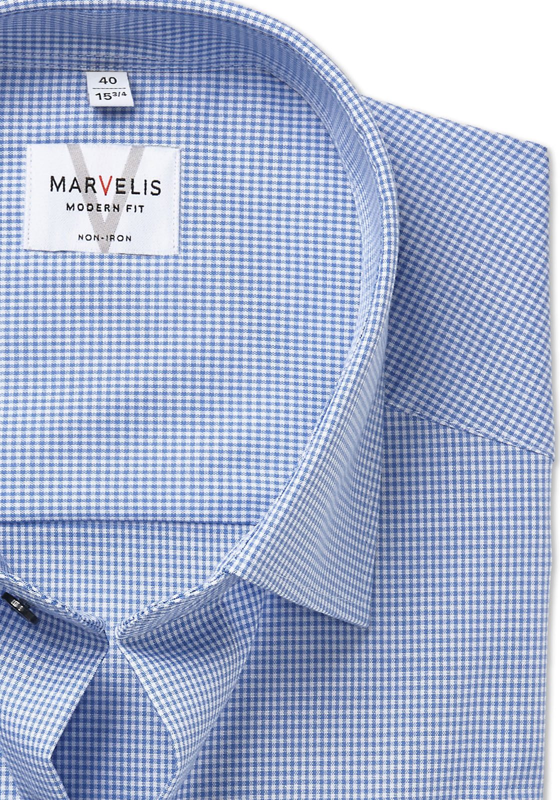 MARVELIS Langarmhemd Businesshemd, modern fit, New-Kentkragen günstig online kaufen