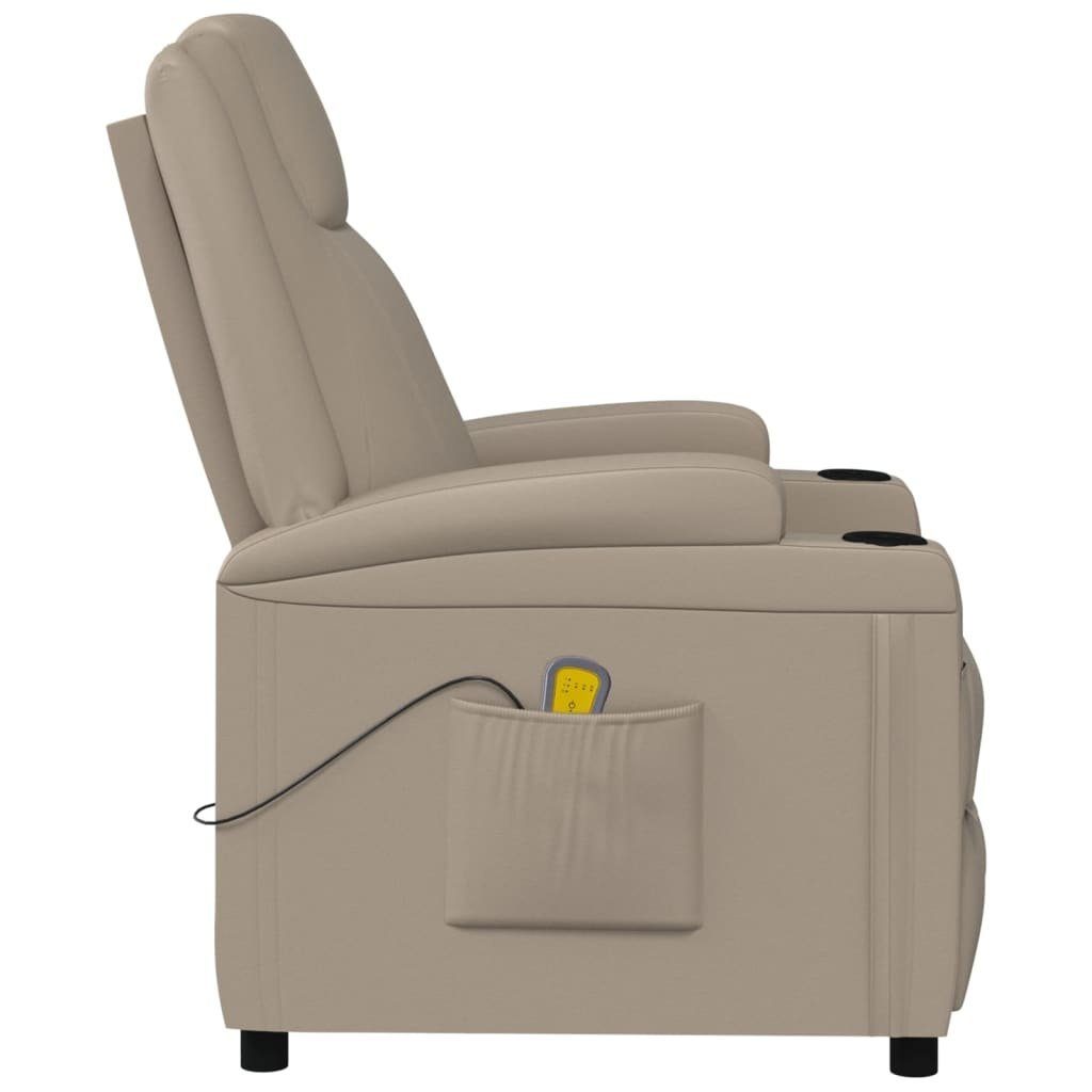 DOTMALL Massagesessel Relaxsessel,hoher Sitzkomfort, ergonomisch Cappuccino-Braun geformt, Kunstleder