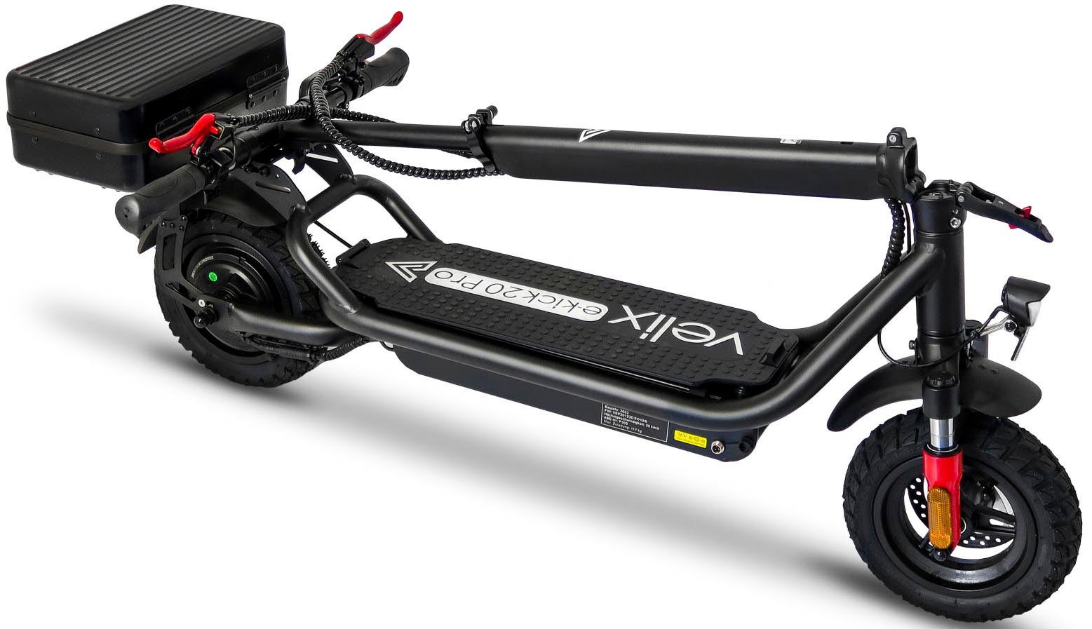 velix E-Scooter 2 km/h, E-Kick Pro, 100 20 bis 20 zu Reichweite Akkus, km