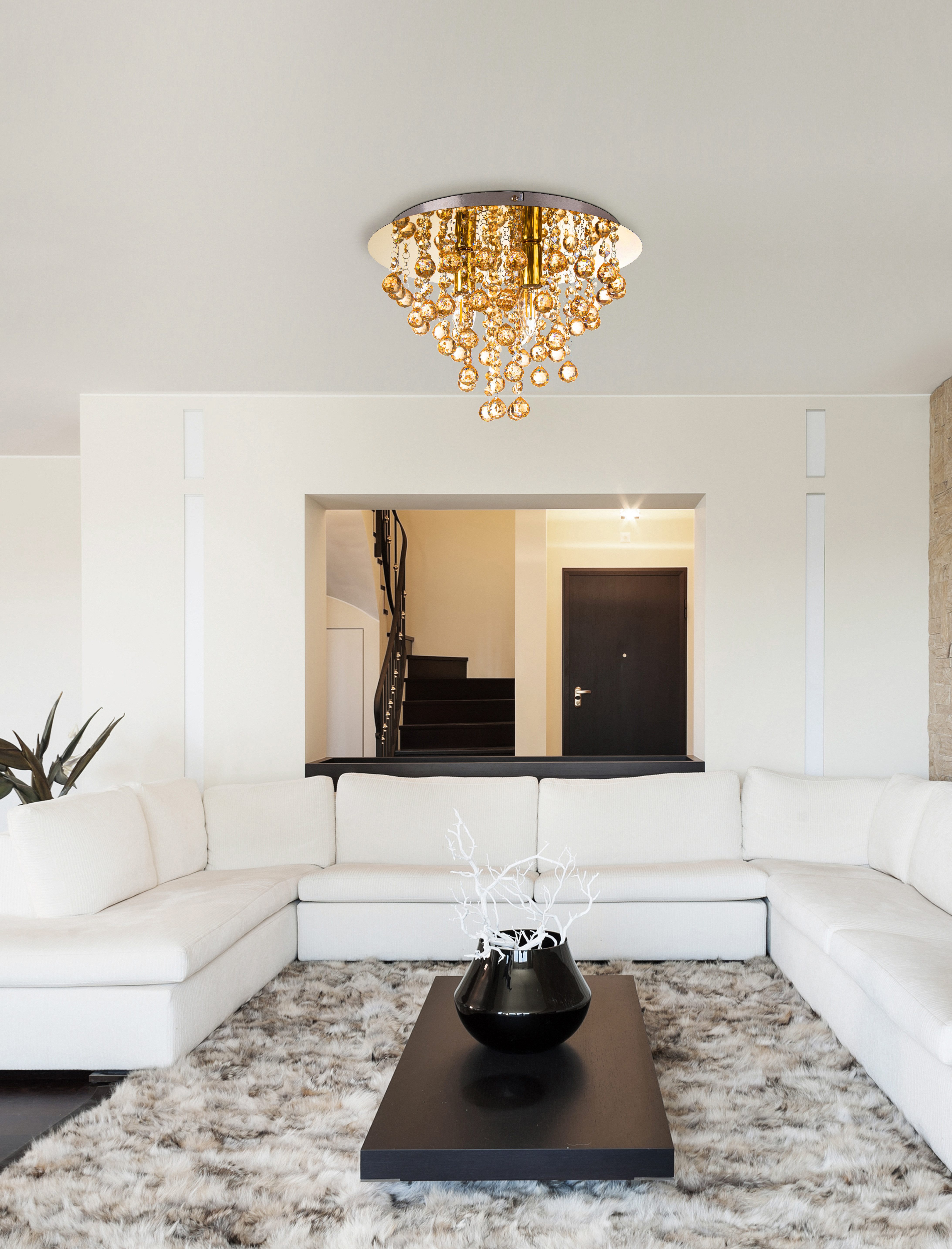 NOWA Deckenleuchte LONDON, ohne Leuchtmittel, Deckenlampe Wohnzimmer-Leuchte Schlafzimmer-Leuchte Flur Küche