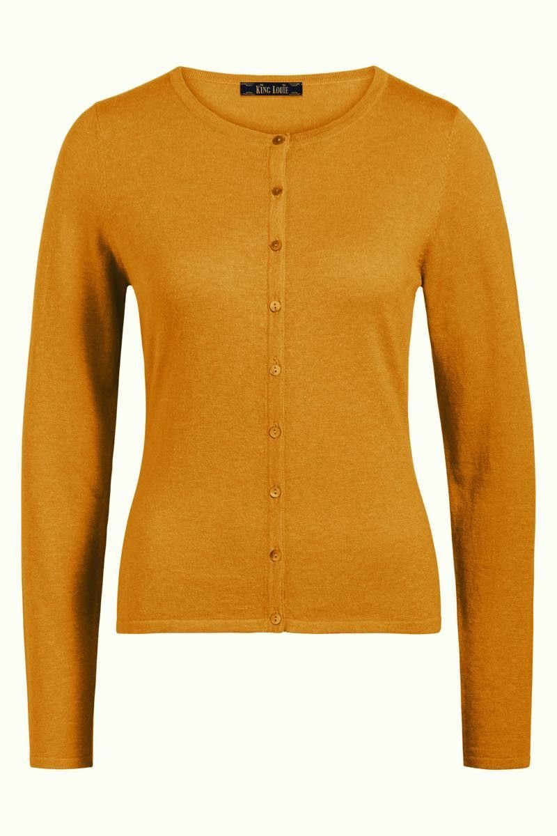 King Louie Cardigan Curry Yellow