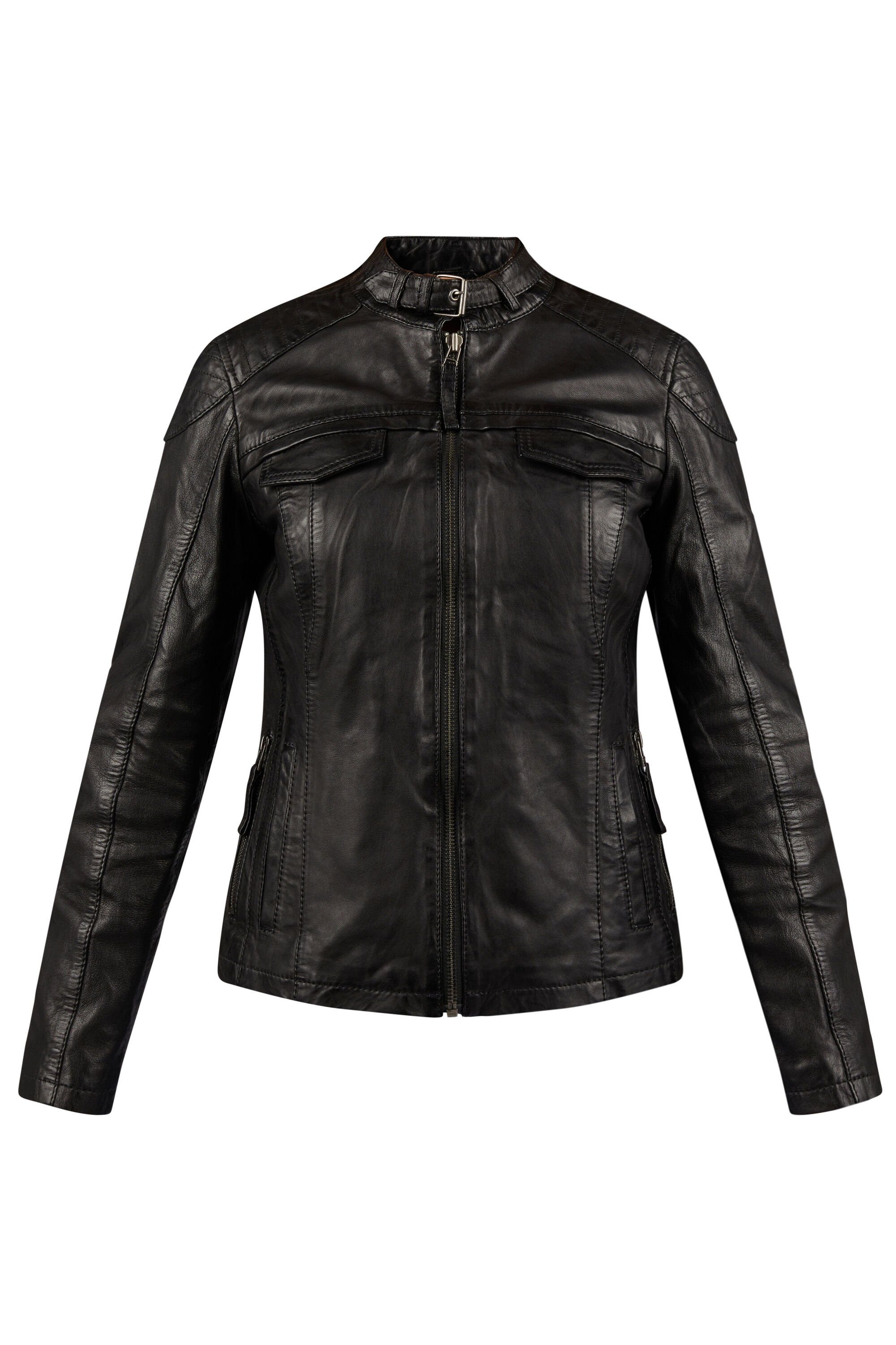 7eleven Lederjacke SEMILA (1-St) mit Zierschnalle günstig online kaufen