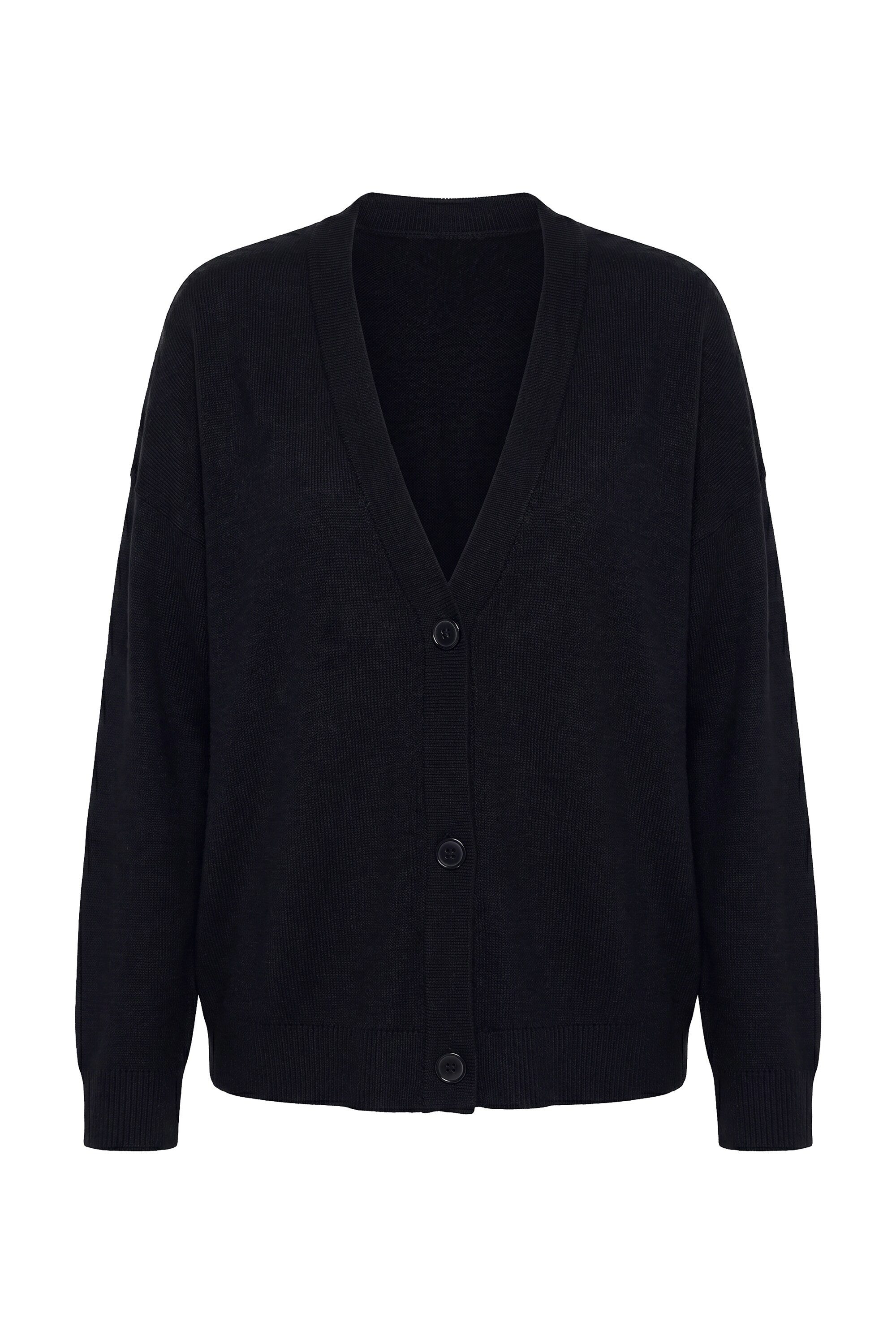 MIAMODA Strickjacke Strickjacke Boxy Fit weiter Langarm