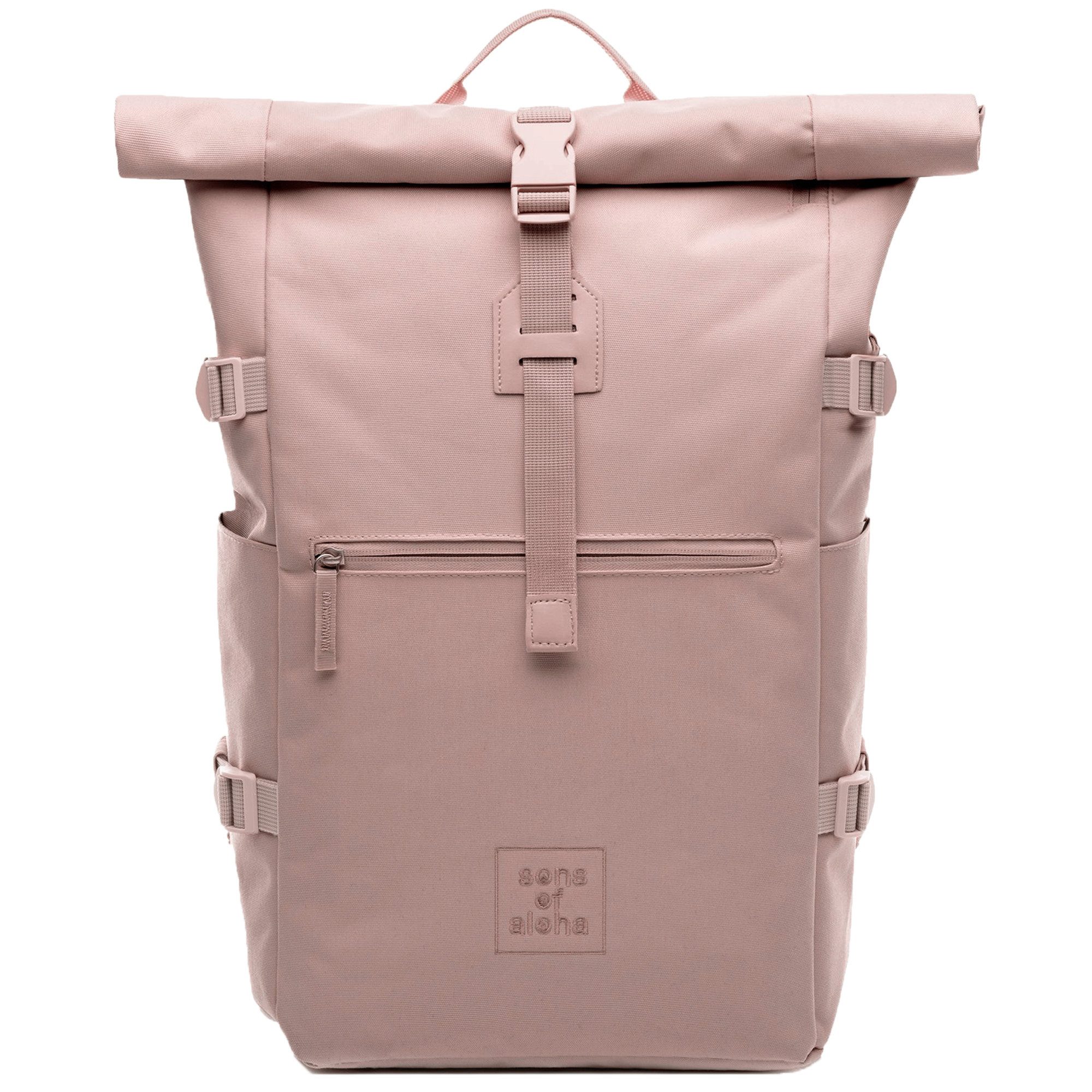 SONS OF ALOHA Rucksack XL RollTop Rucksack KANE erweiterbar Laptop-Fach groß, Tagesrucksack Laptopfach aus recyceltem Plastik, Daypack viele Fächer