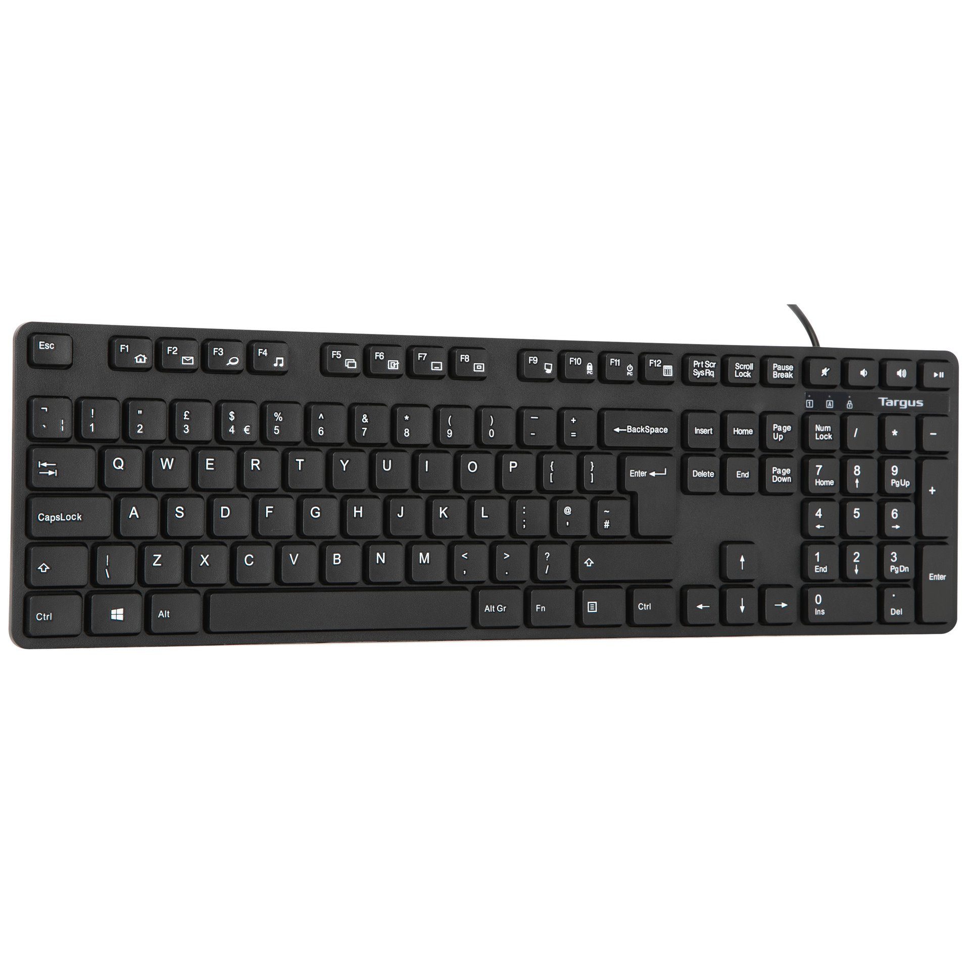 Targus Antimicrobial USB Wired Keyboard - UK Layout USB-Tastatur