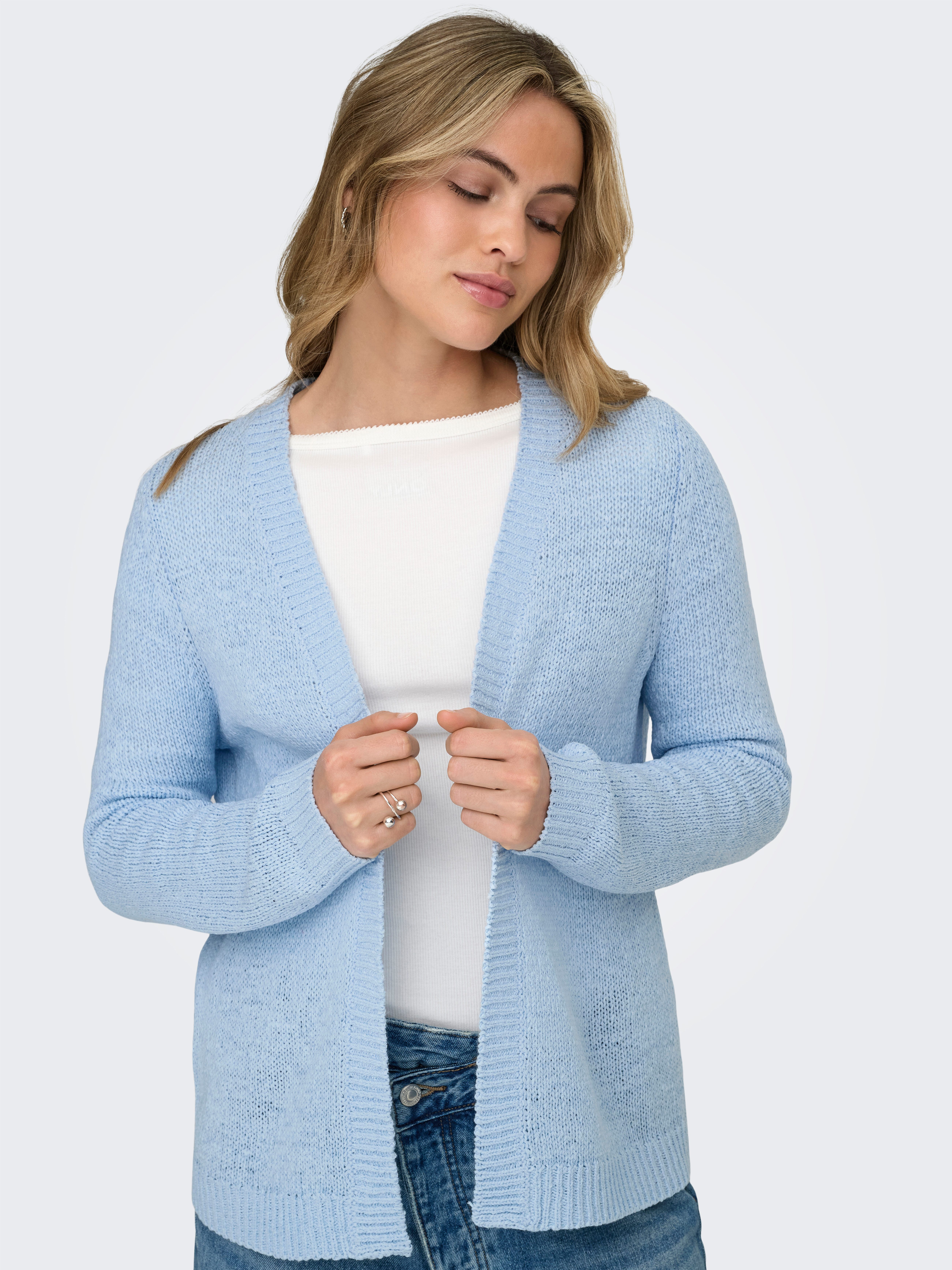 ONLY Strickjacke ONLGEENA LS OPEN CARDIGAN KNT