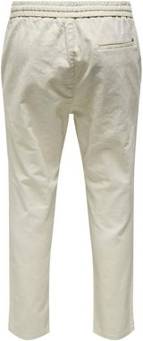 ONLY & SONS Stoffhose ONSLINUS CROP 0007 COT LIN PNT NOOS mit Leinen