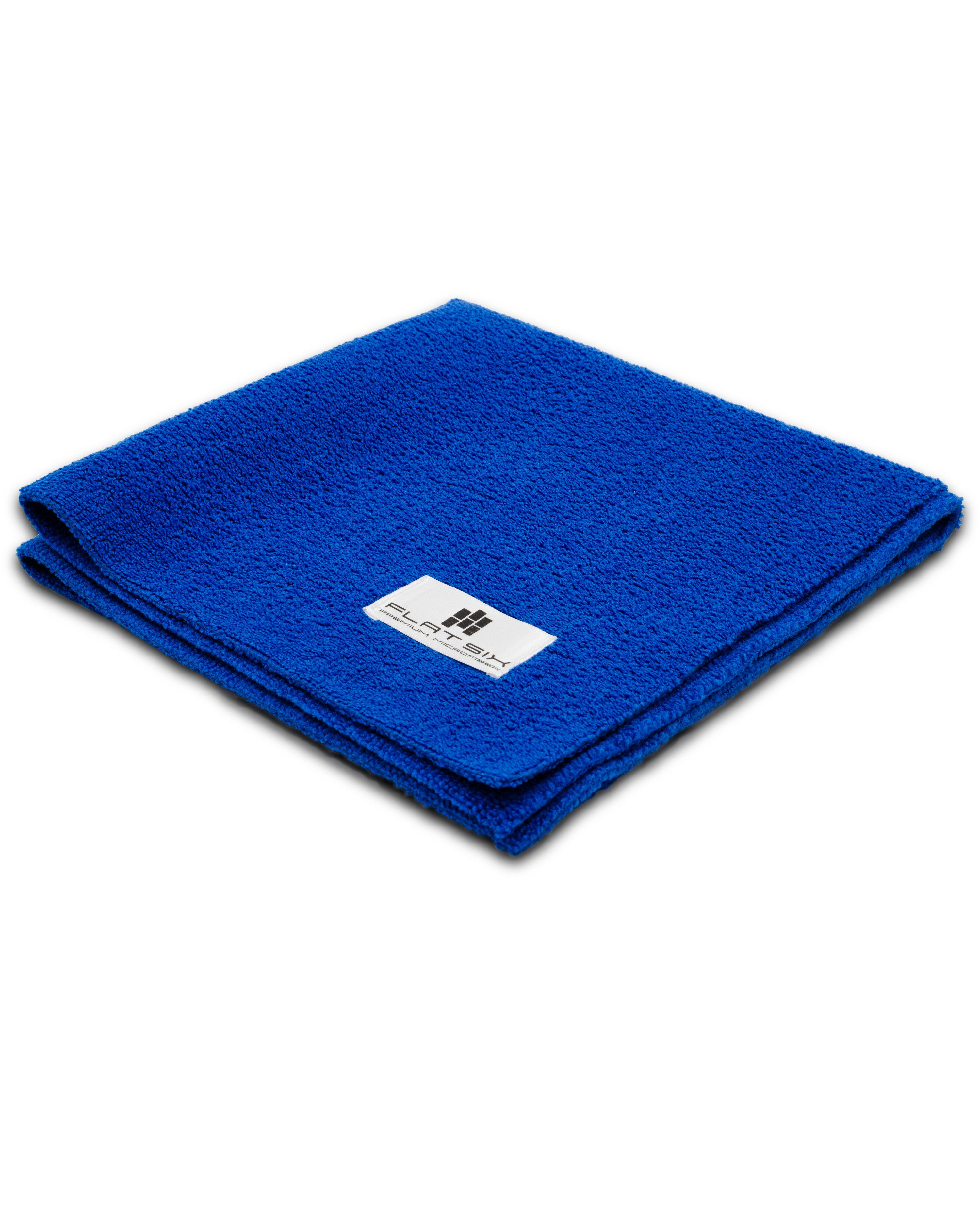 Flat Six Mikrofasertuch – Premium Poliertuch & Trockentuch für Autopflege Mikrofasertuch (1-tlg., 40x40 cm, 385 GSM, weich, randlos & lackschonend)