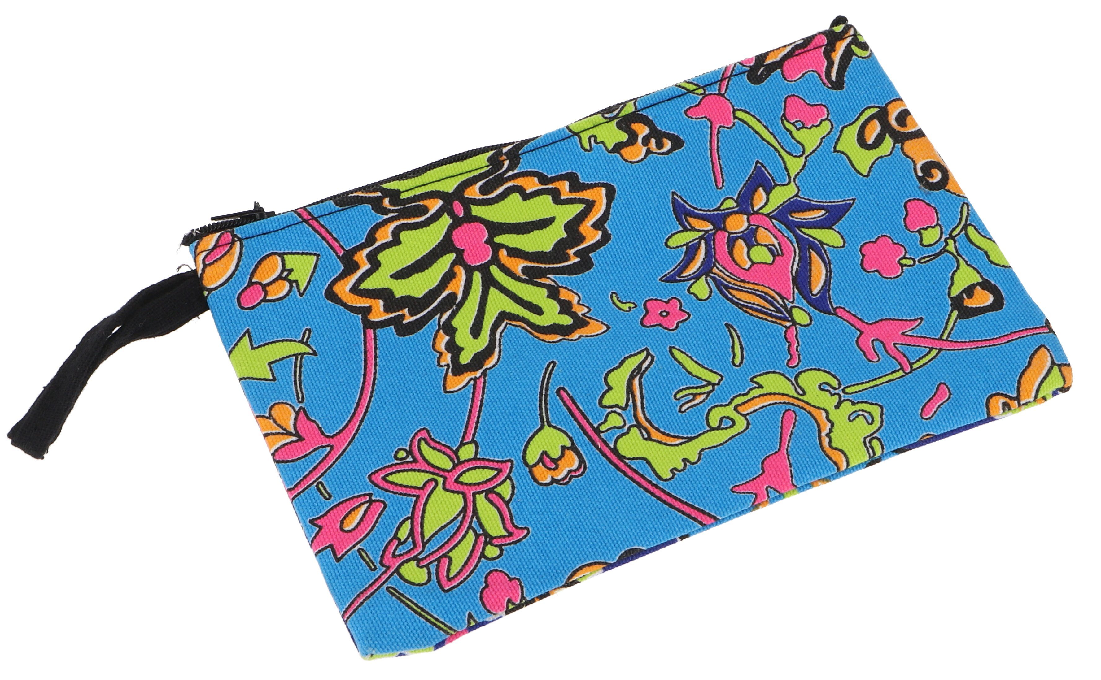 Guru-Shop Aufbewahrungstasche Farbenfrohe Boho Kosmetiktasche, upcycling..