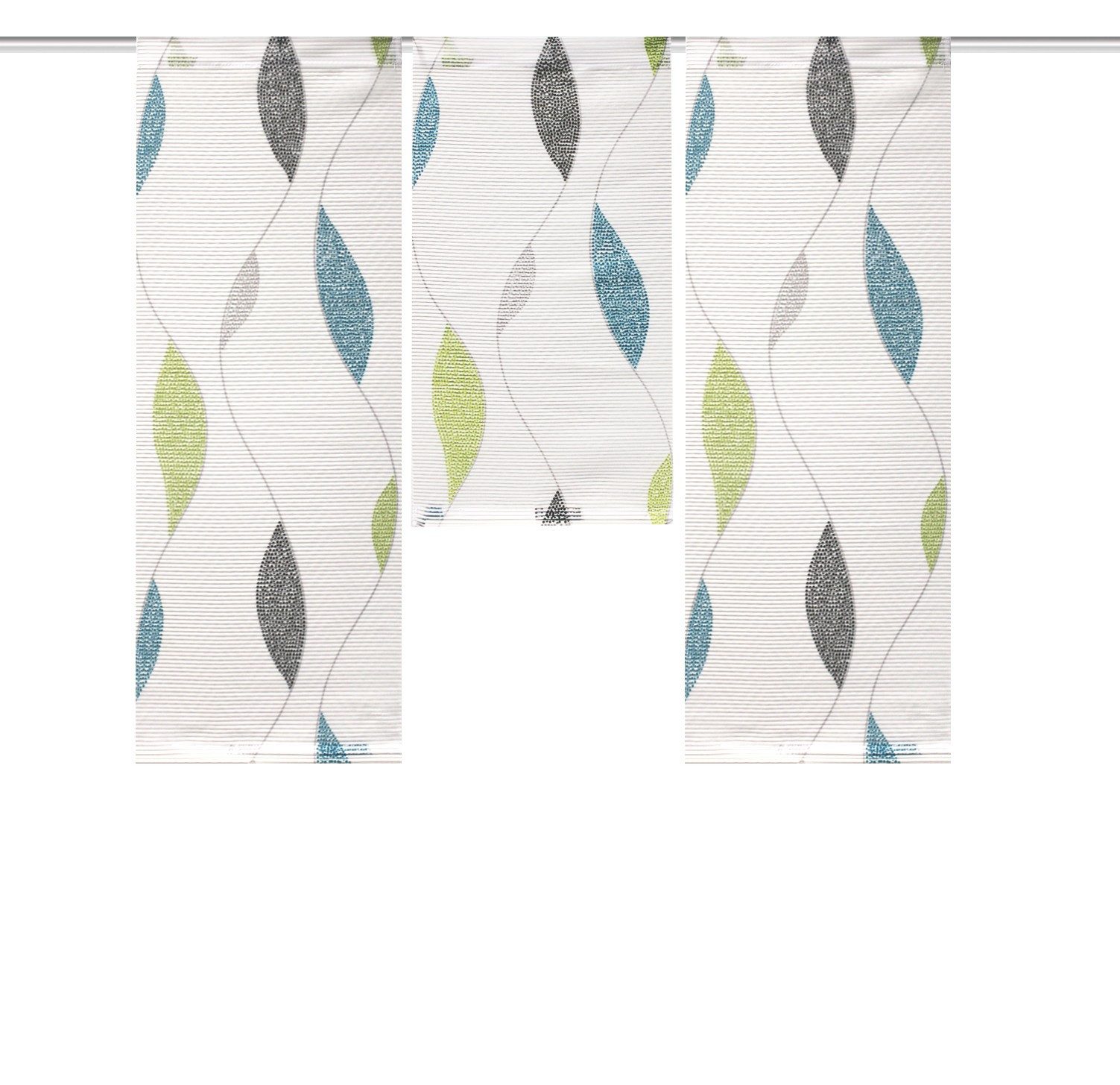 HOME WOHNIDEEN Scheibengardine (3 St), Stangendurchzug, halbtransparent