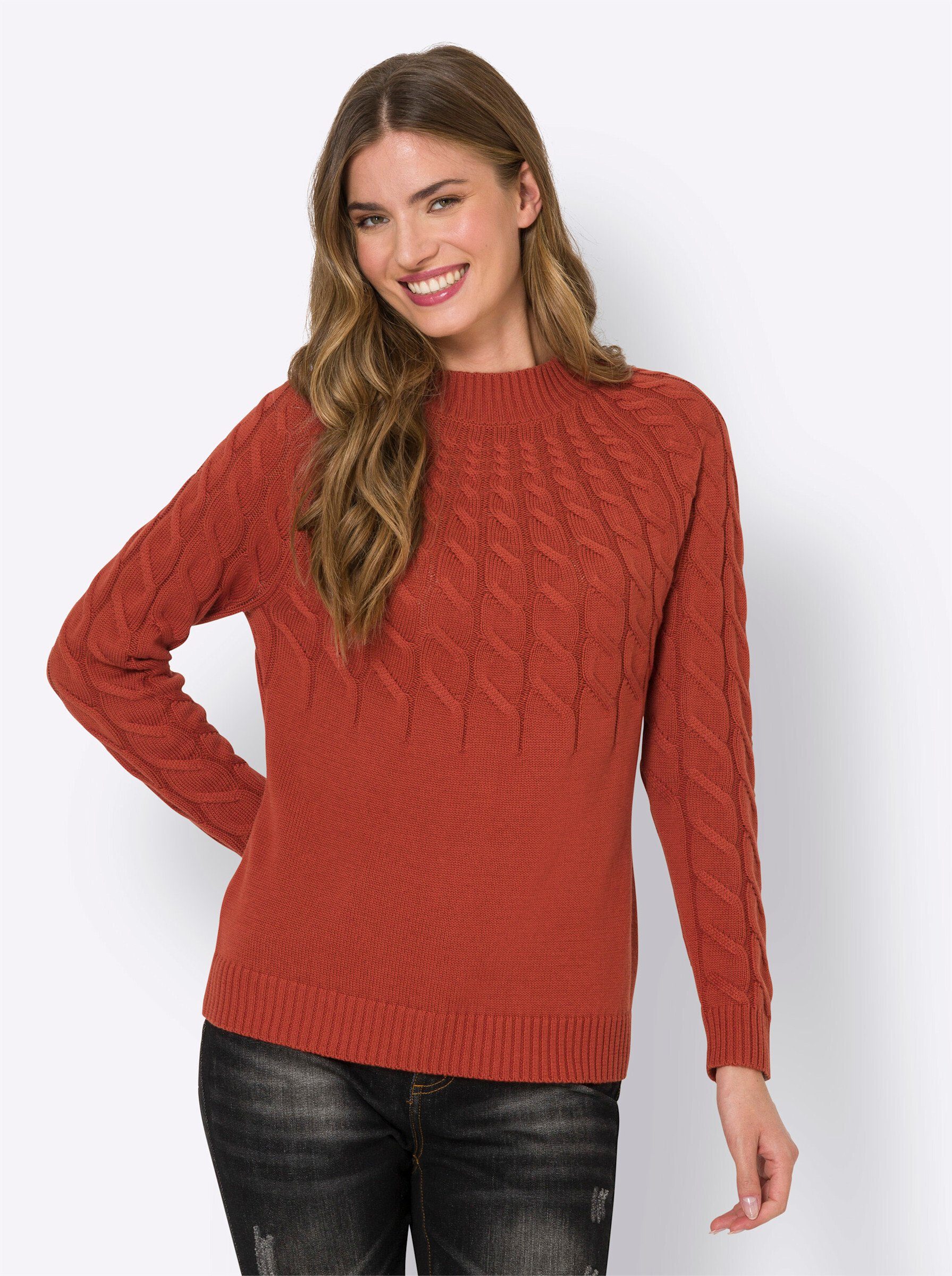 heine Strickpullover Stehkragenpullover . günstig online kaufen