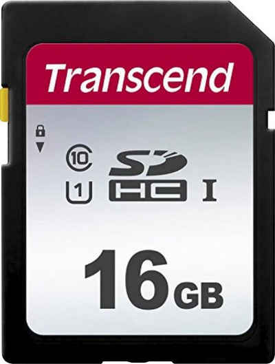Transcend »300S SDHC 16GB« Speicherkarte (16 GB, Class 10, 95 MB/s Lesegeschwindigkeit)