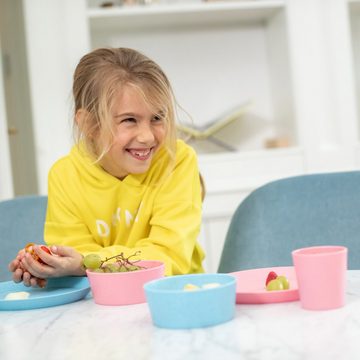 KOZIOL Kinderschale CONNECT BOWL, Kunststoff, (Set, 4-tlg), 100% recycelbar,100% made in Germany CO² neutral produziert, 400 ml