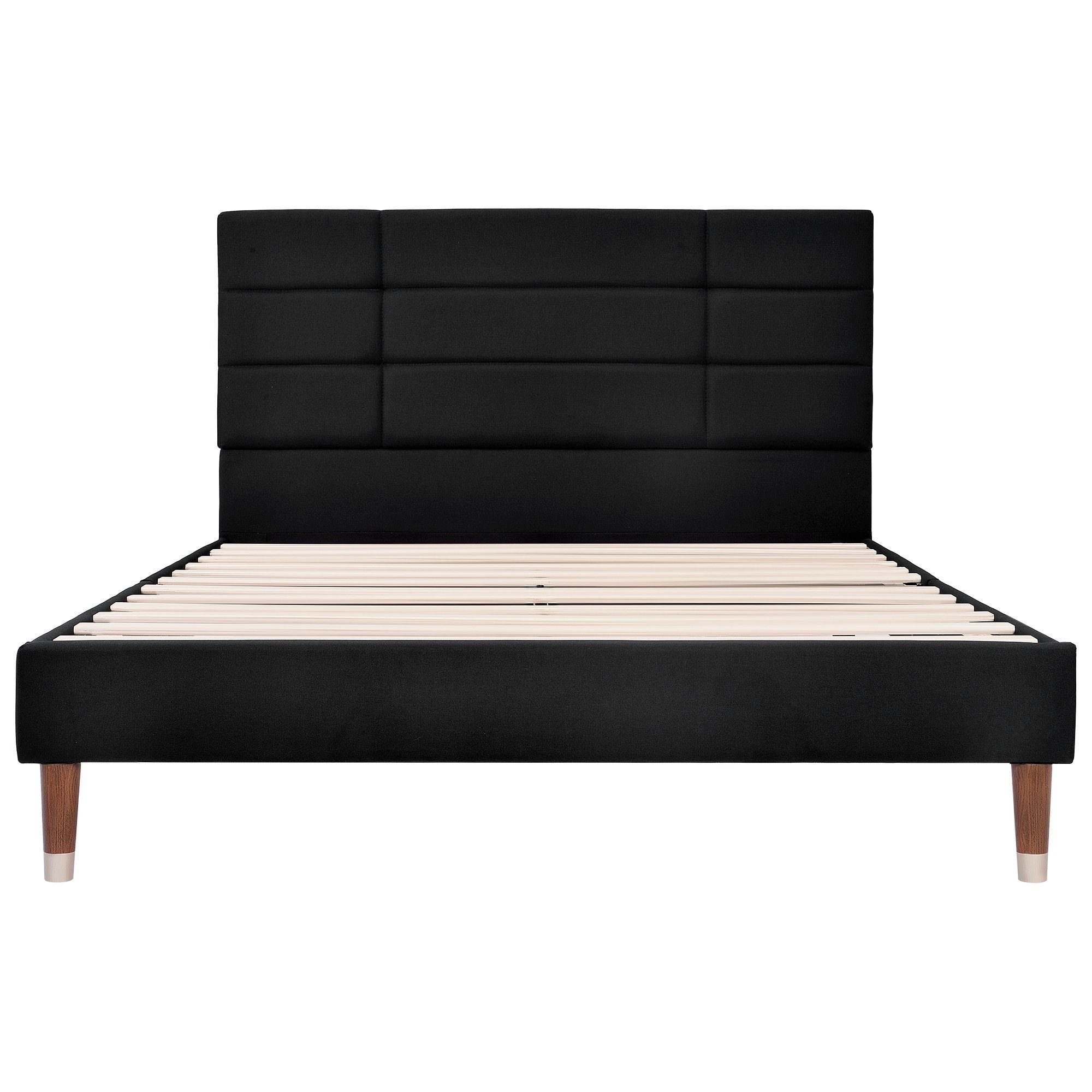 Polsterbett (Doppelbett 140x200 cm), Lattenrost aus Holz, Stabile Konstruktion, Leinen