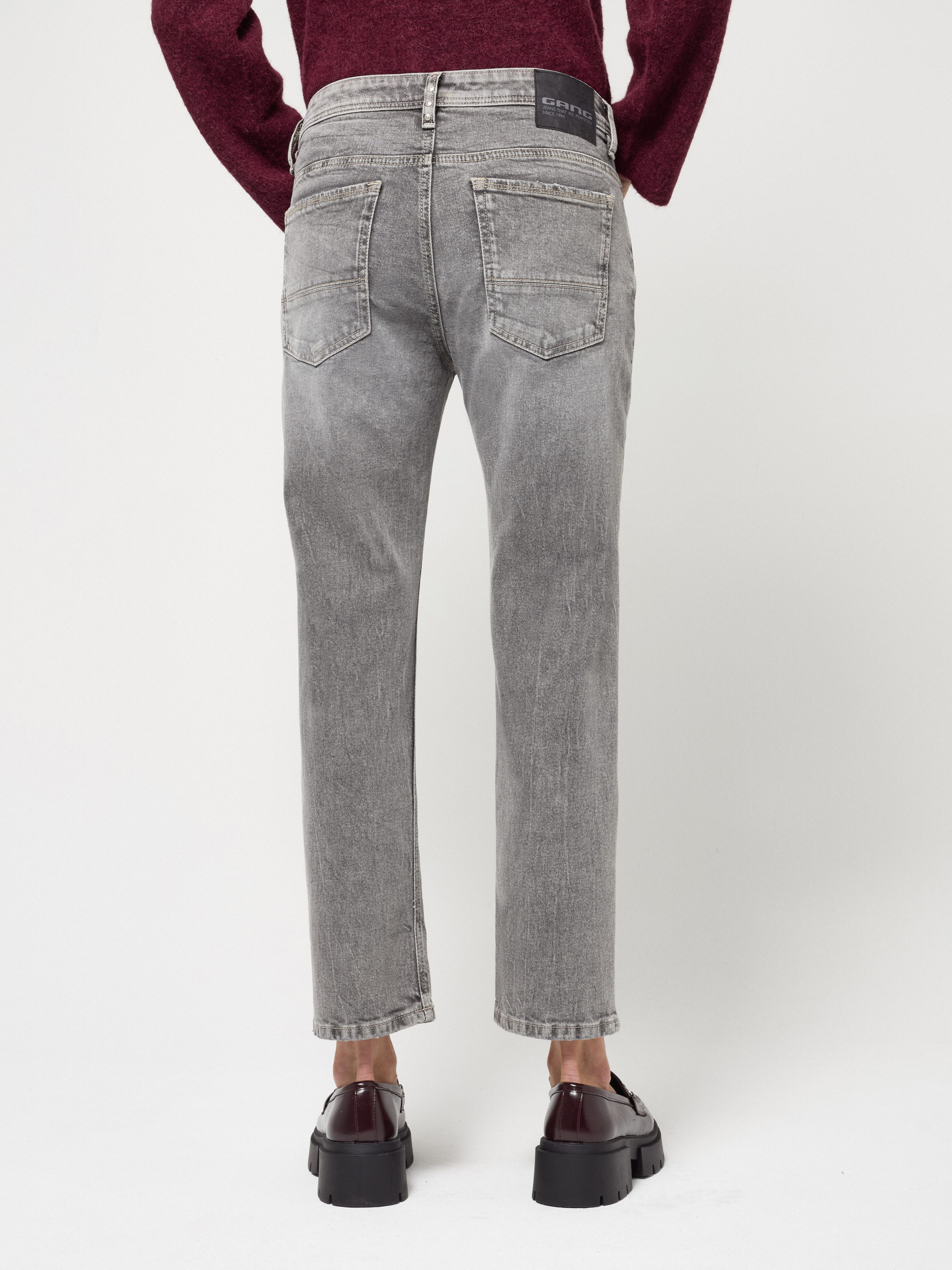GANG Boyfriend-Jeans 94NICA CROPPED mit geraden und verkürzten Beinverlauf
