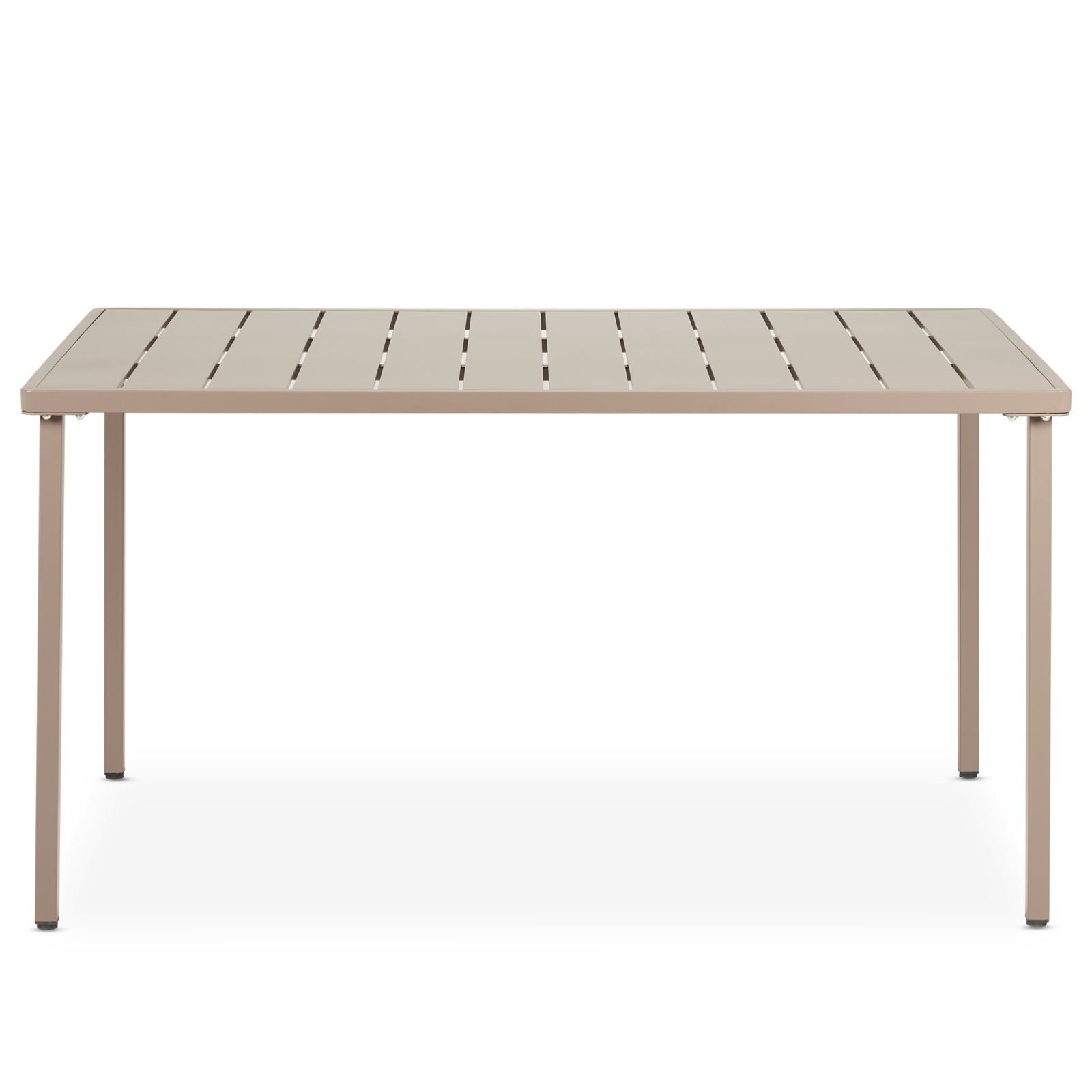 IDIMEX Gartentisch AZALEA, Outdoor Tisch 140x80cm wetterfest aus Metall Terrassentisch champagner