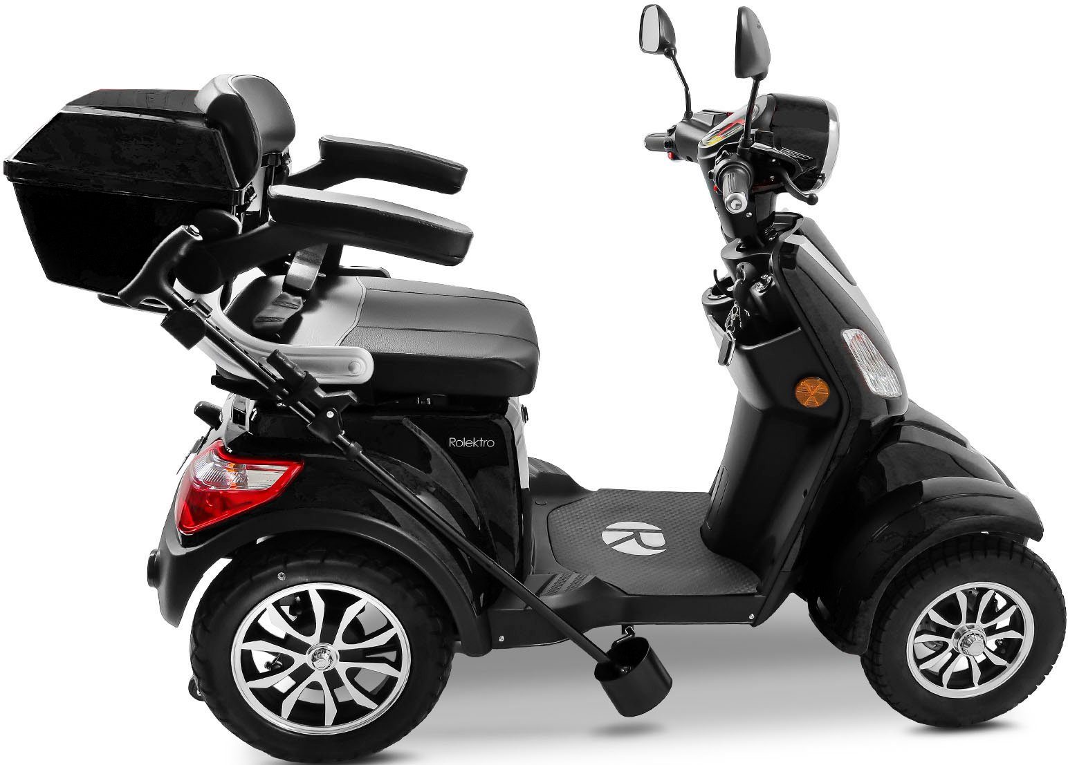 Rolektro Elektromobil Rolektro E-Quad 25 V.3, Lithium Akku, 25 km/h, (mit Topcase)