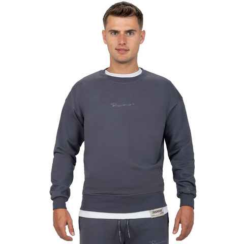 Reichstadt Sweatshirt Casual Basic Pullover 23RS037 (1-tlg) mit Eleganten Details