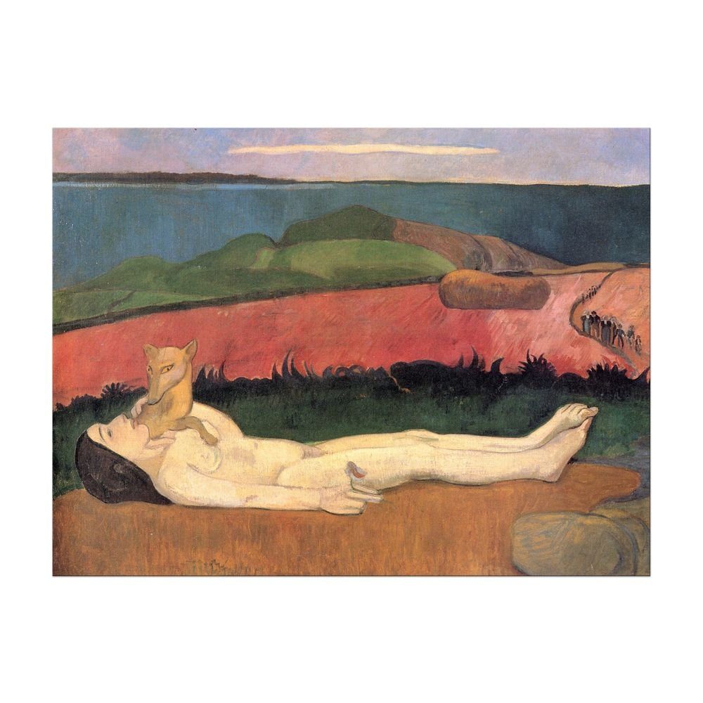 Bilderdepot24 Leinwandbild Alte Meister - Paul Gauguin - Verlust der Jungfräulichkeit, Menschen
