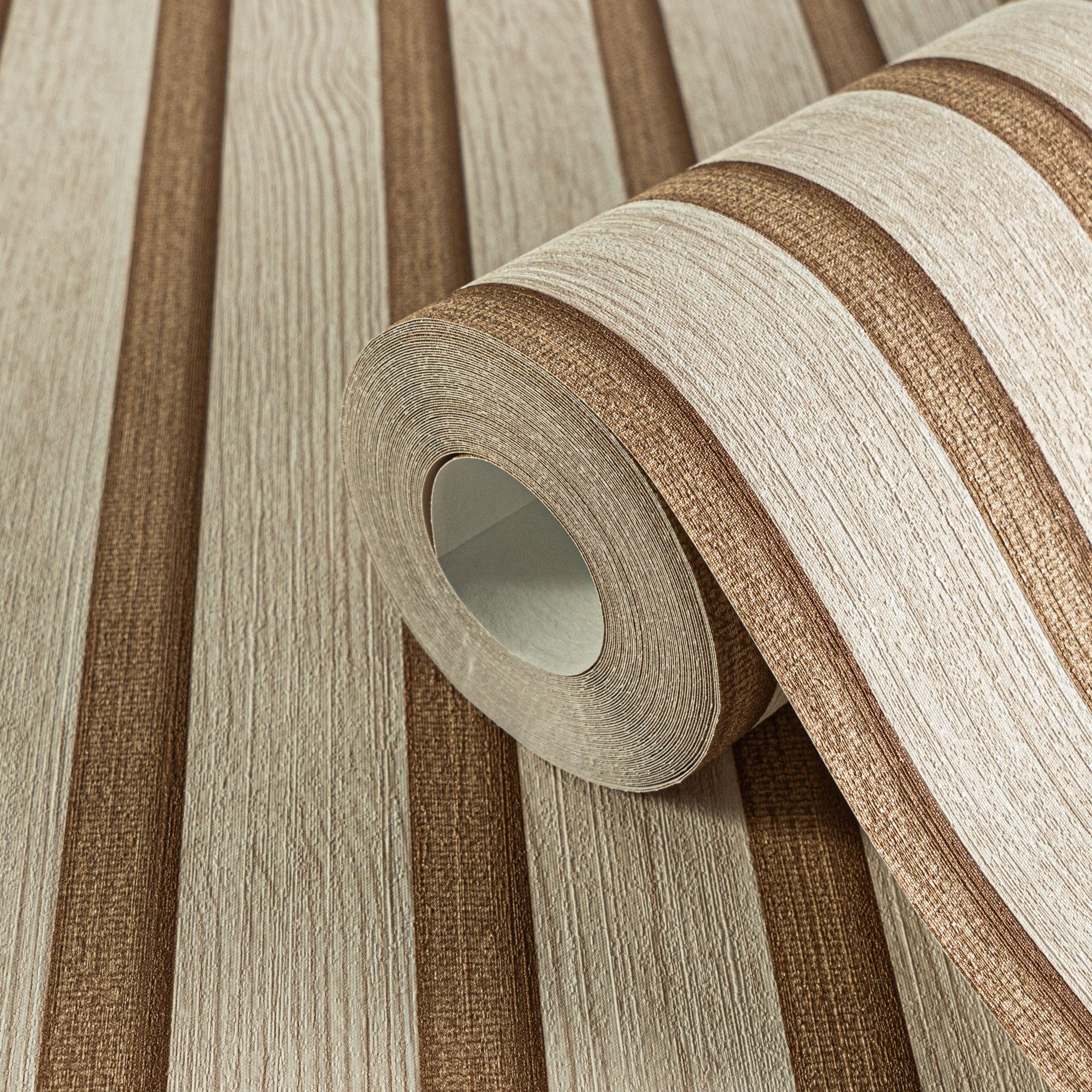 A.S. Création Vliestapete 50 Jahre AS Holzpaneele Tapete Holzoptik mit Meta günstig online kaufen