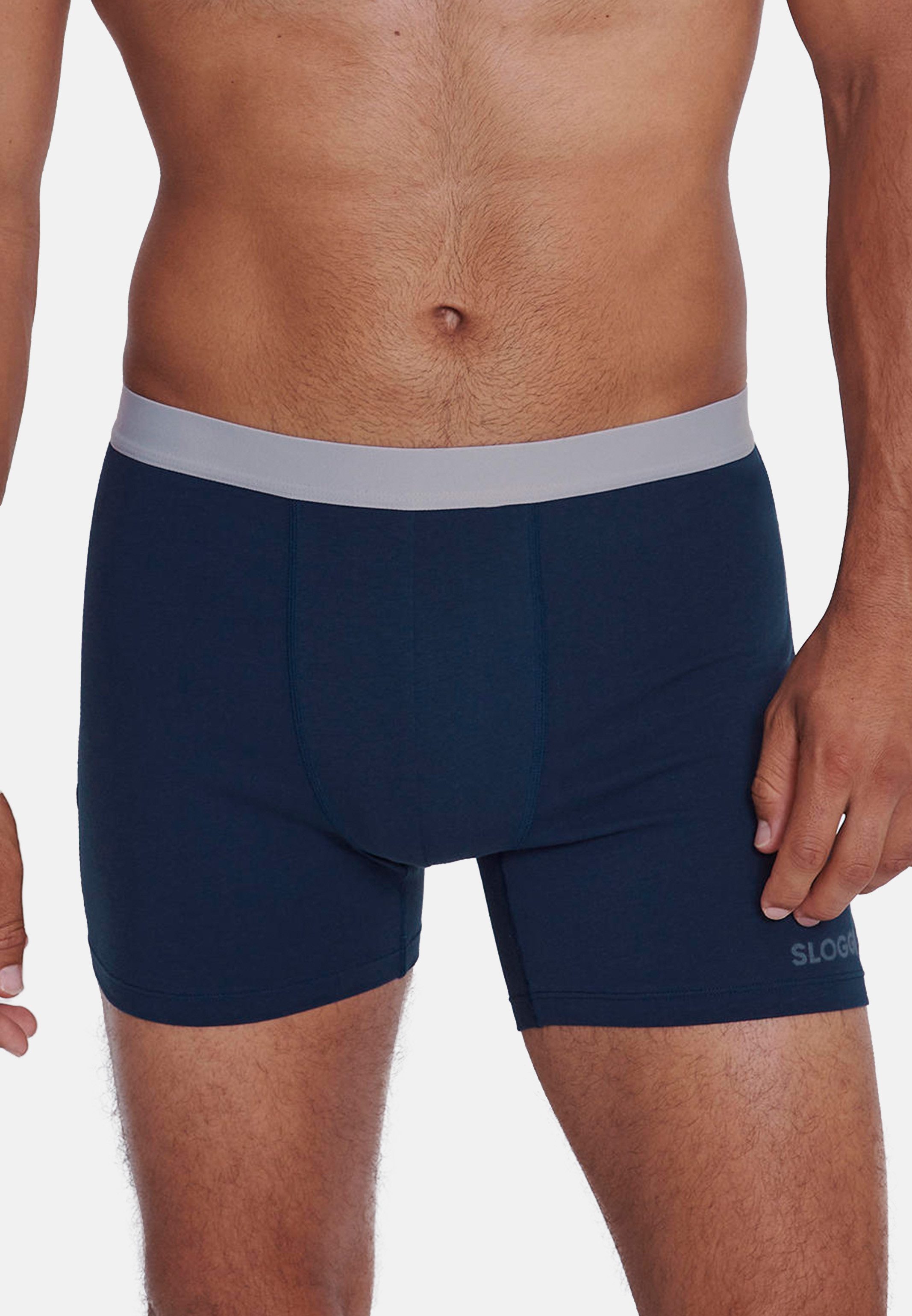 sloggi Retro Boxer 4er Pack men GO ABC 2.0 (Spar-Set, 4-St) Long Short / Pant - Baumwolle - ohne Eingriff - Atmungsaktiv