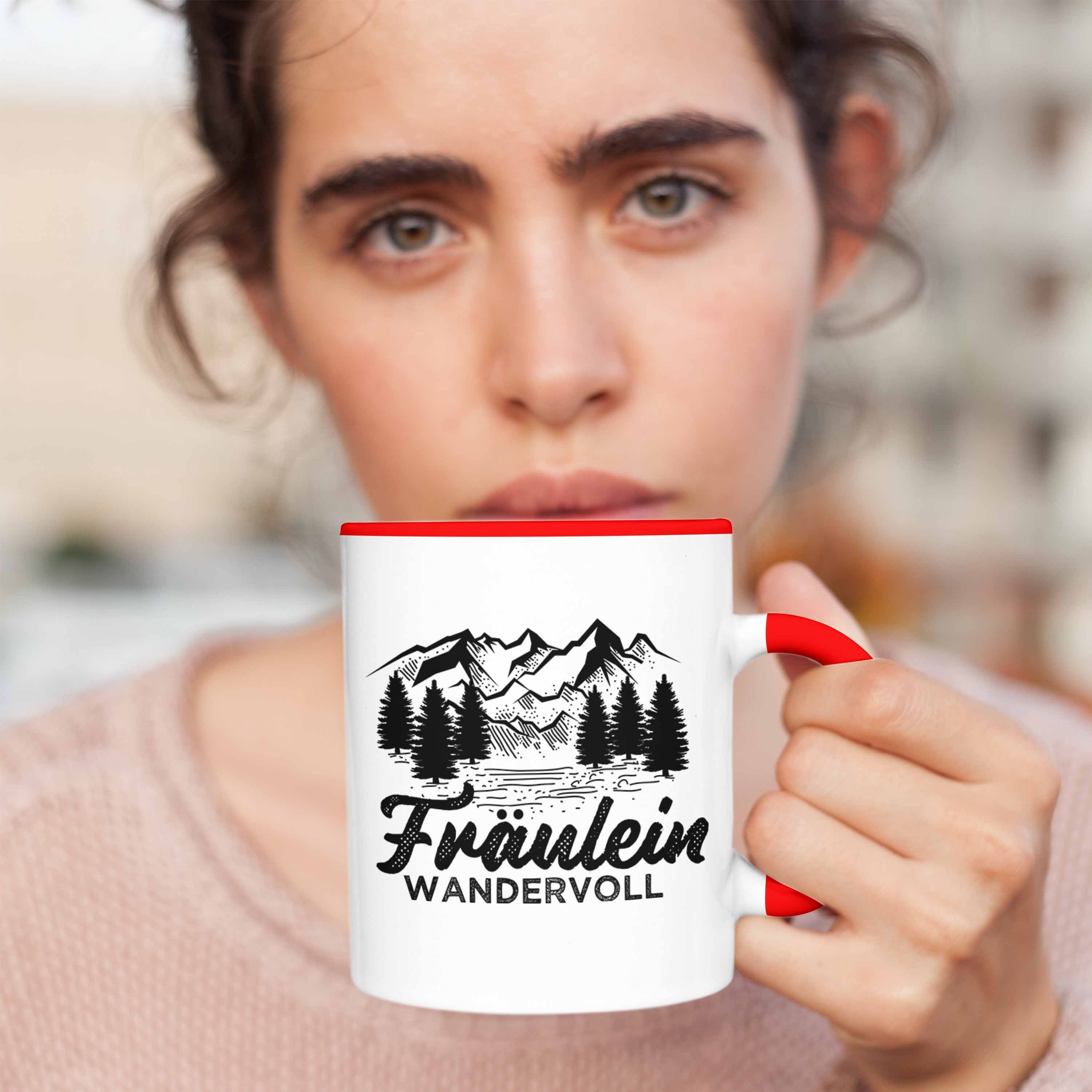 Lustige Tasse Wandern Frauen Geschenkidee Trendation Geschenk Tasse Fräulein - zum Tasse Wandervoll Wandern Rot Trendation