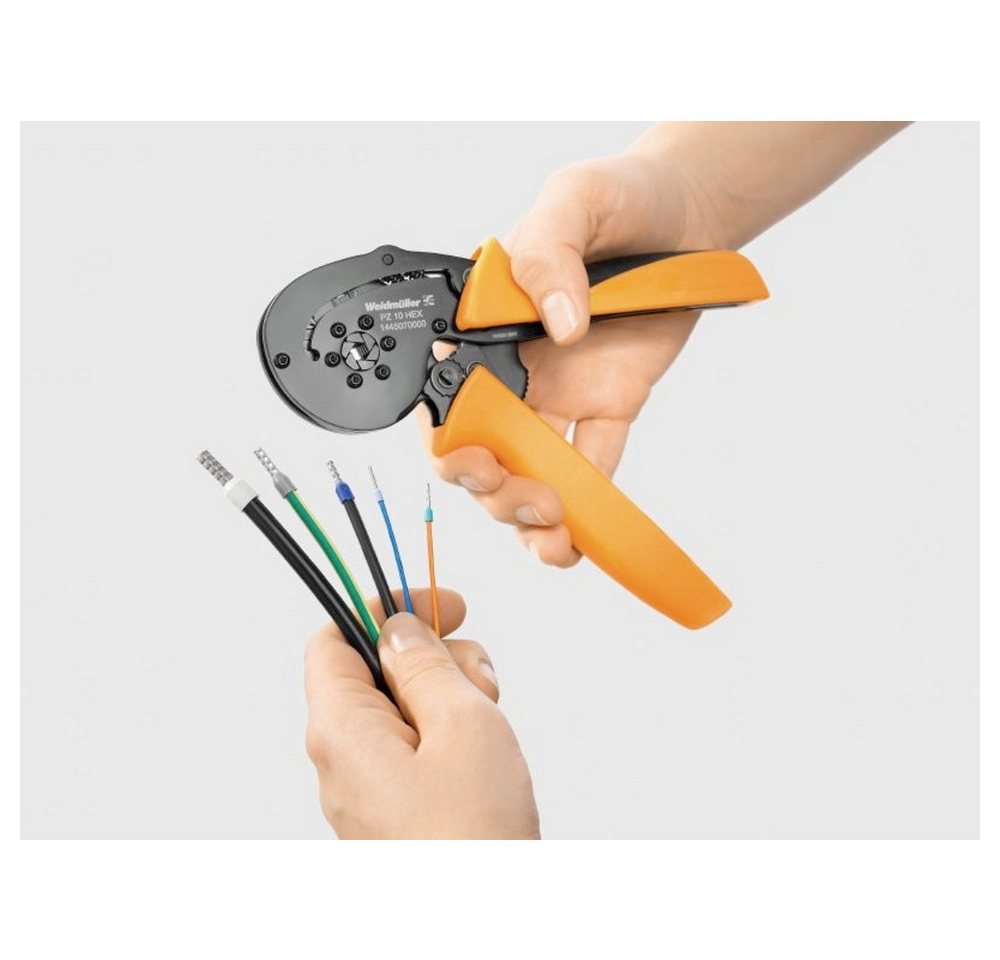 Thumbnail - Weidmüller Crimpzange Weidmüller PZ 10 HEX 1445070000 Crimpzange Aderendhülsen 0.25 bis 10