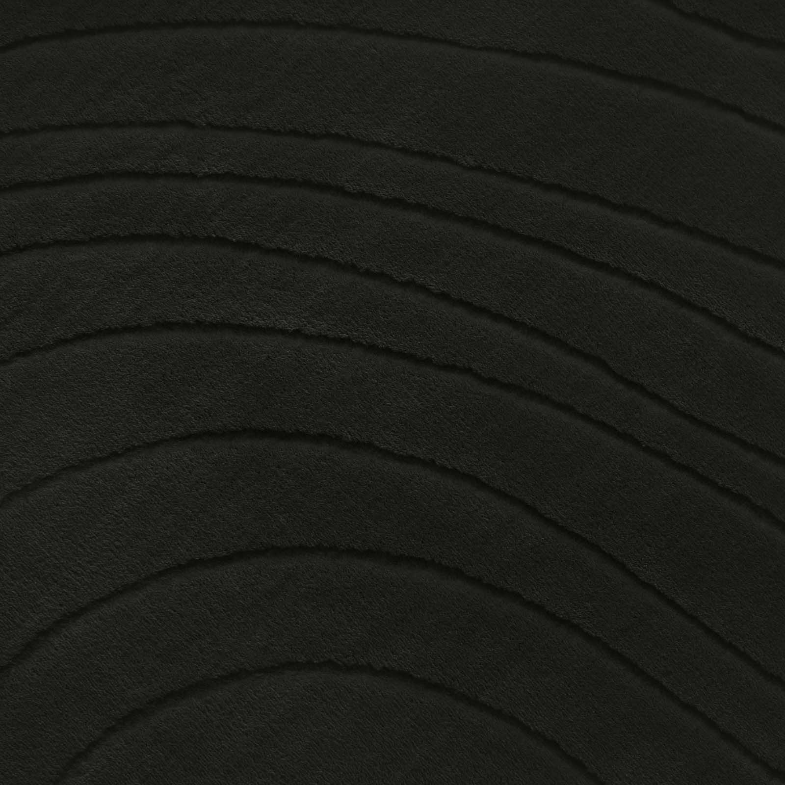 TaraCarpet Teppich TaraCarpet Homestyle 397 Organic, rechteckig, Höhe: 10 mm, Organic hoch-tief weich waschbar anthrazit 50x80 – Bild 5 von 5
