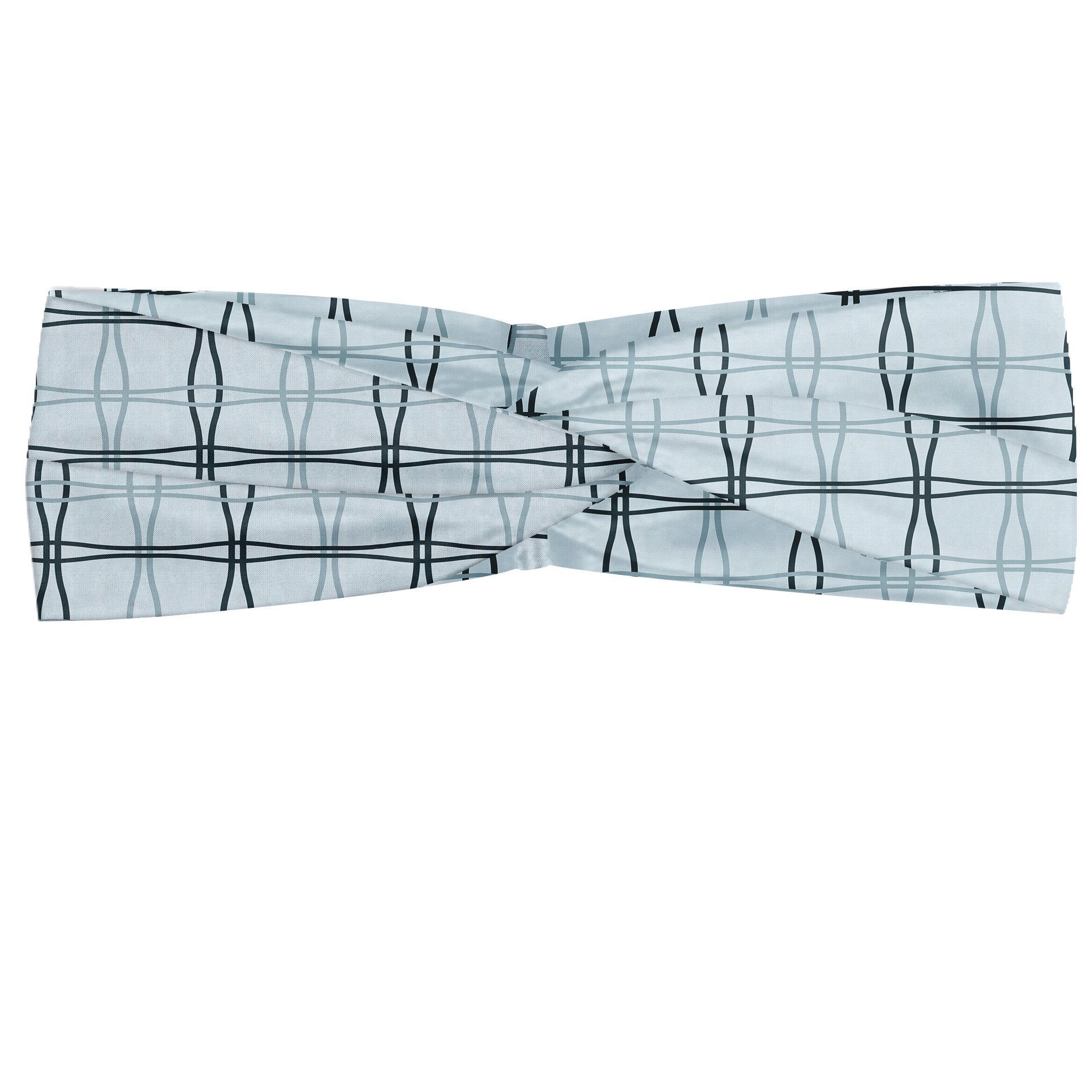 Abakuhaus Stirnband Elastisch und Angenehme alltags accessories Blau Platz gewellte Linien Muster