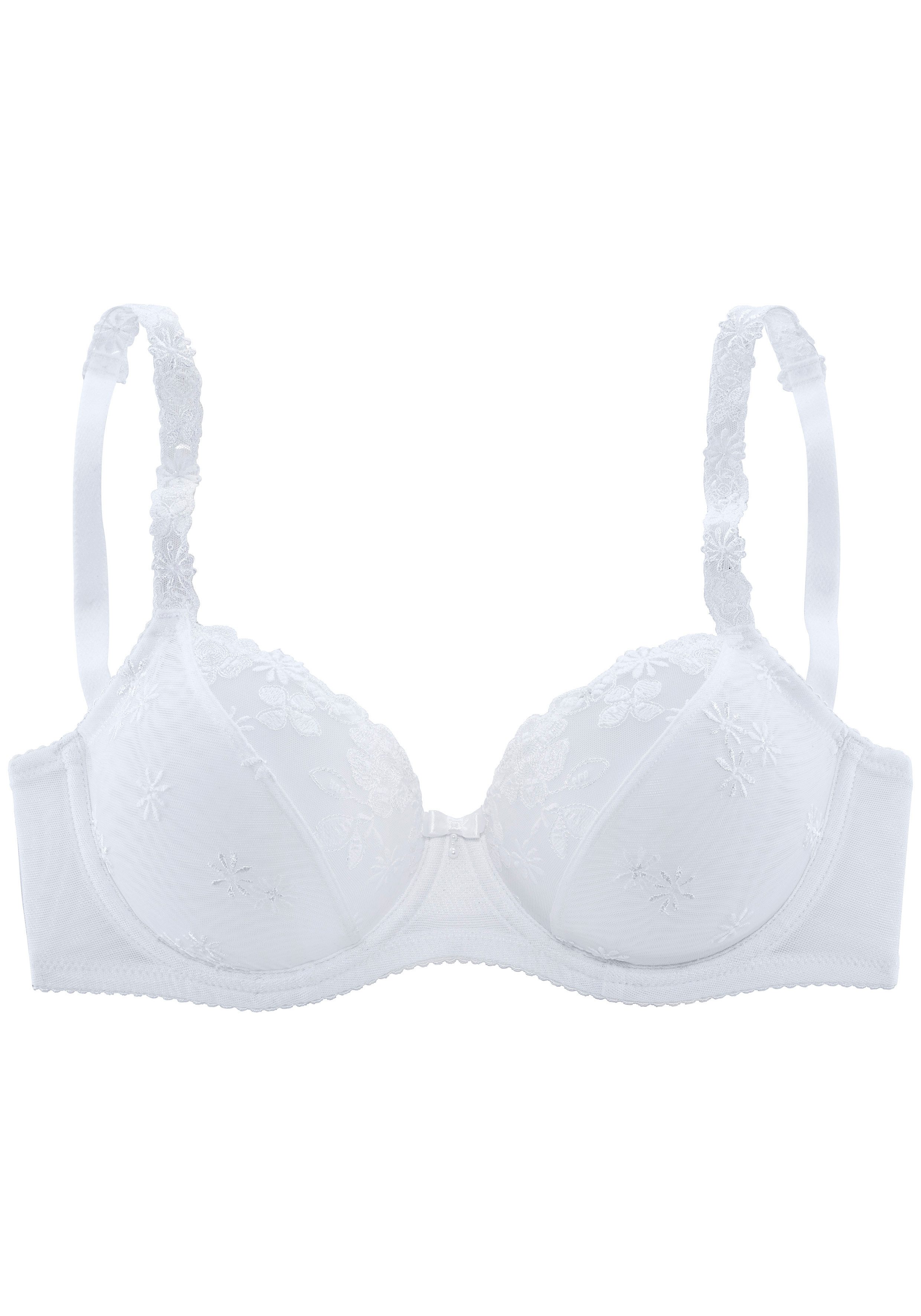 Nuance Bügel-BH aus einzigartiger Spitze in sommerlicher Optik, Dessous