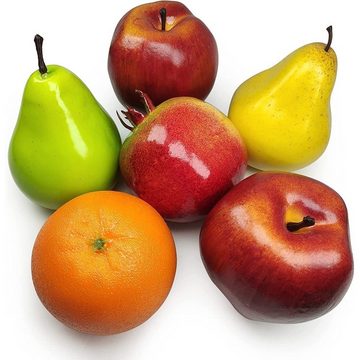 Kunstpflanze Künstliche Früchte 6er-Pack Fruchtsimulation Modell Falsches Obst, SOTOR