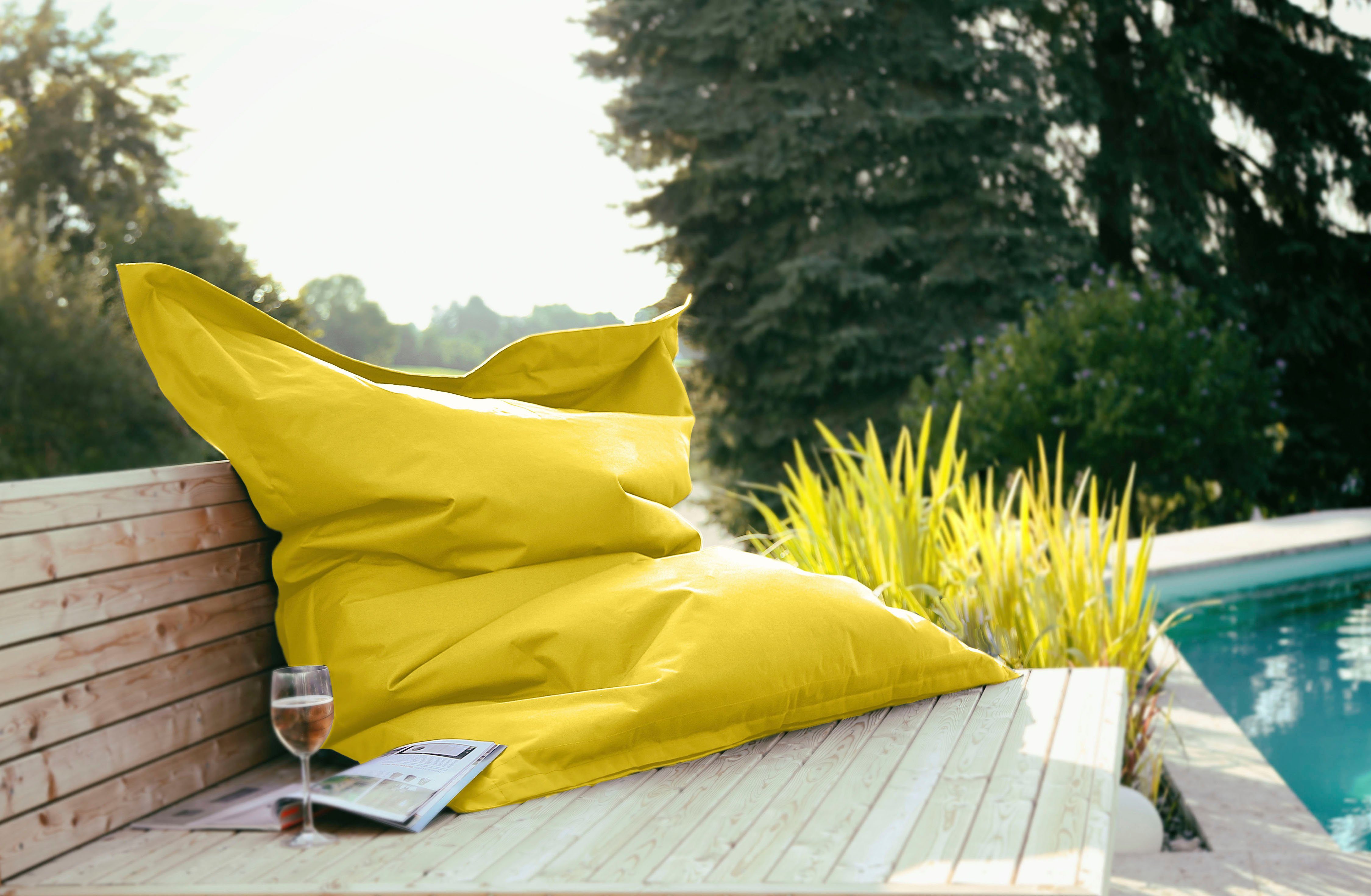 KiNZLER Sitzsack XXL Outdoorfähig (1 St), Uni Farben, Outdoor geeignet, ideal im Wohnzimmer & Kinderzimmer