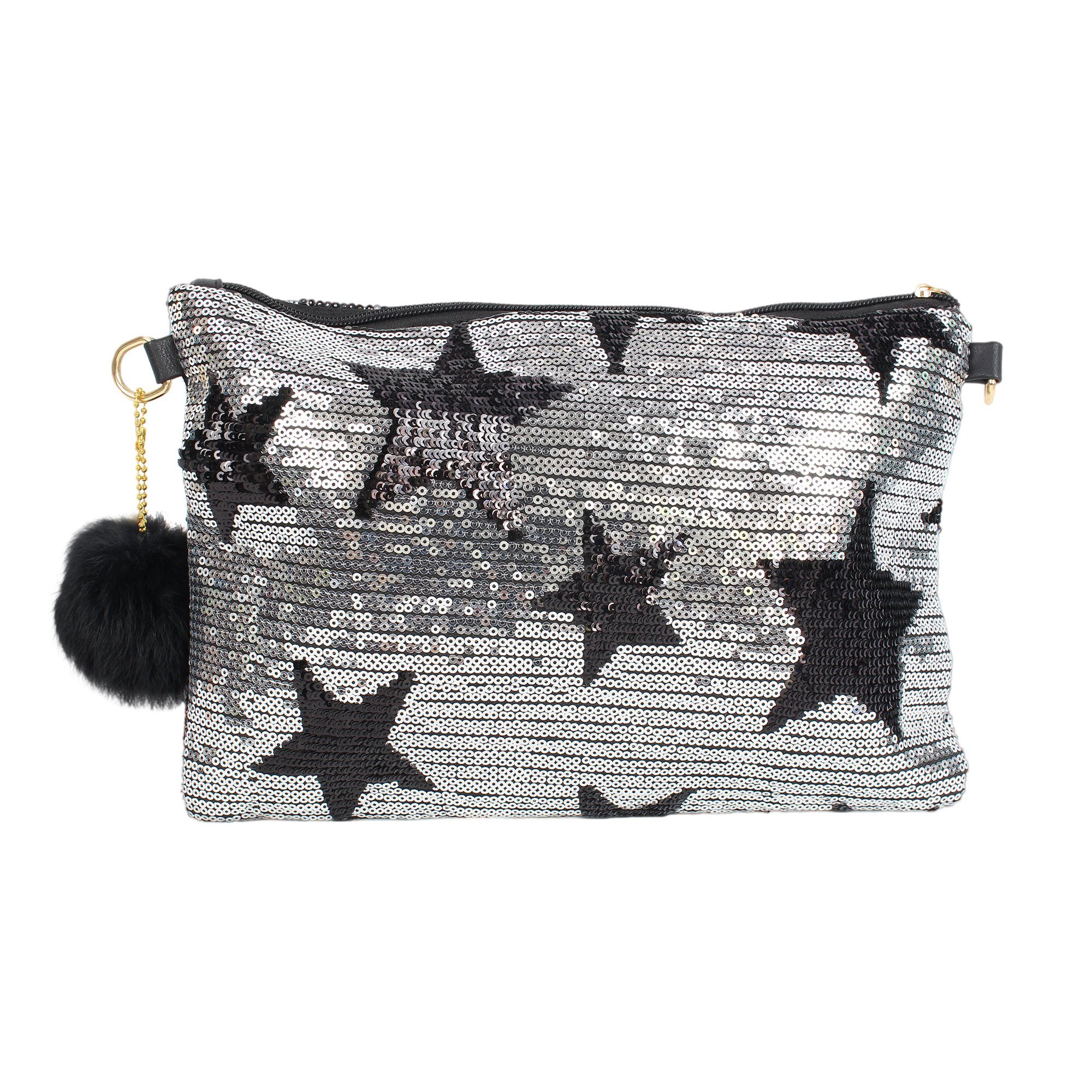ZEBRO Clutch Pailletten-Clutch günstig online kaufen