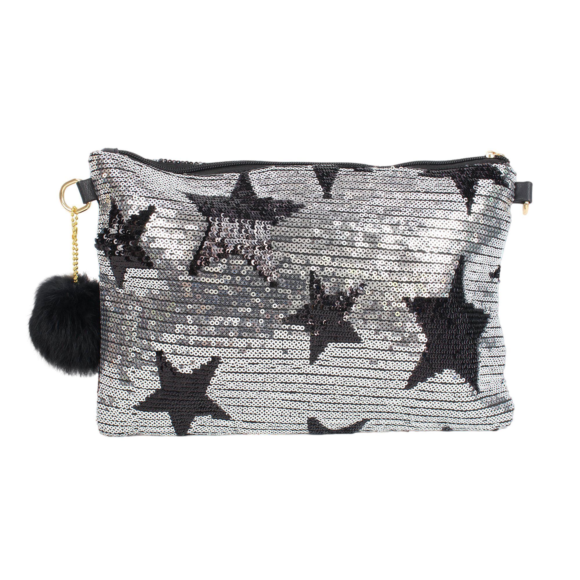 ZEBRO Clutch Pailletten-Clutch