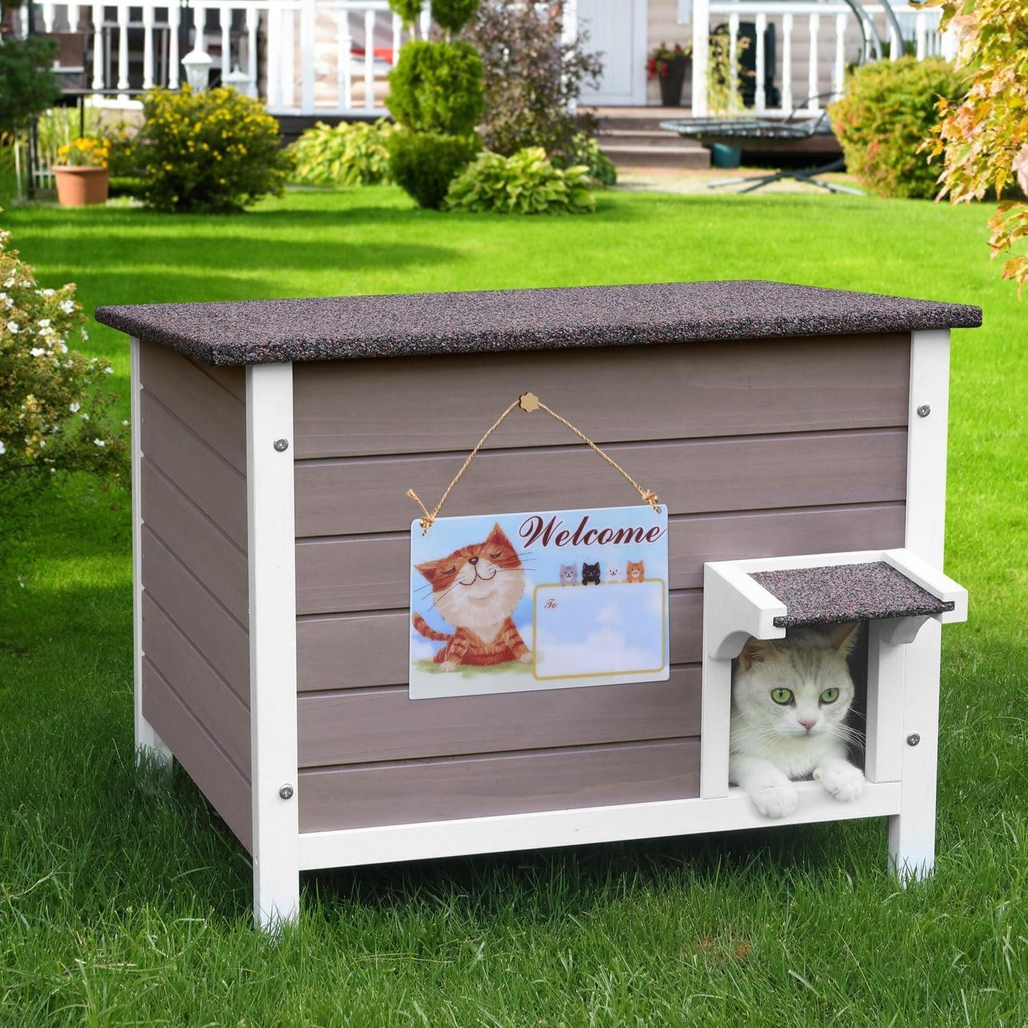 LuxusKollektion Katzenhaus Katzenhaus Outdoor Dämmung Winterfest