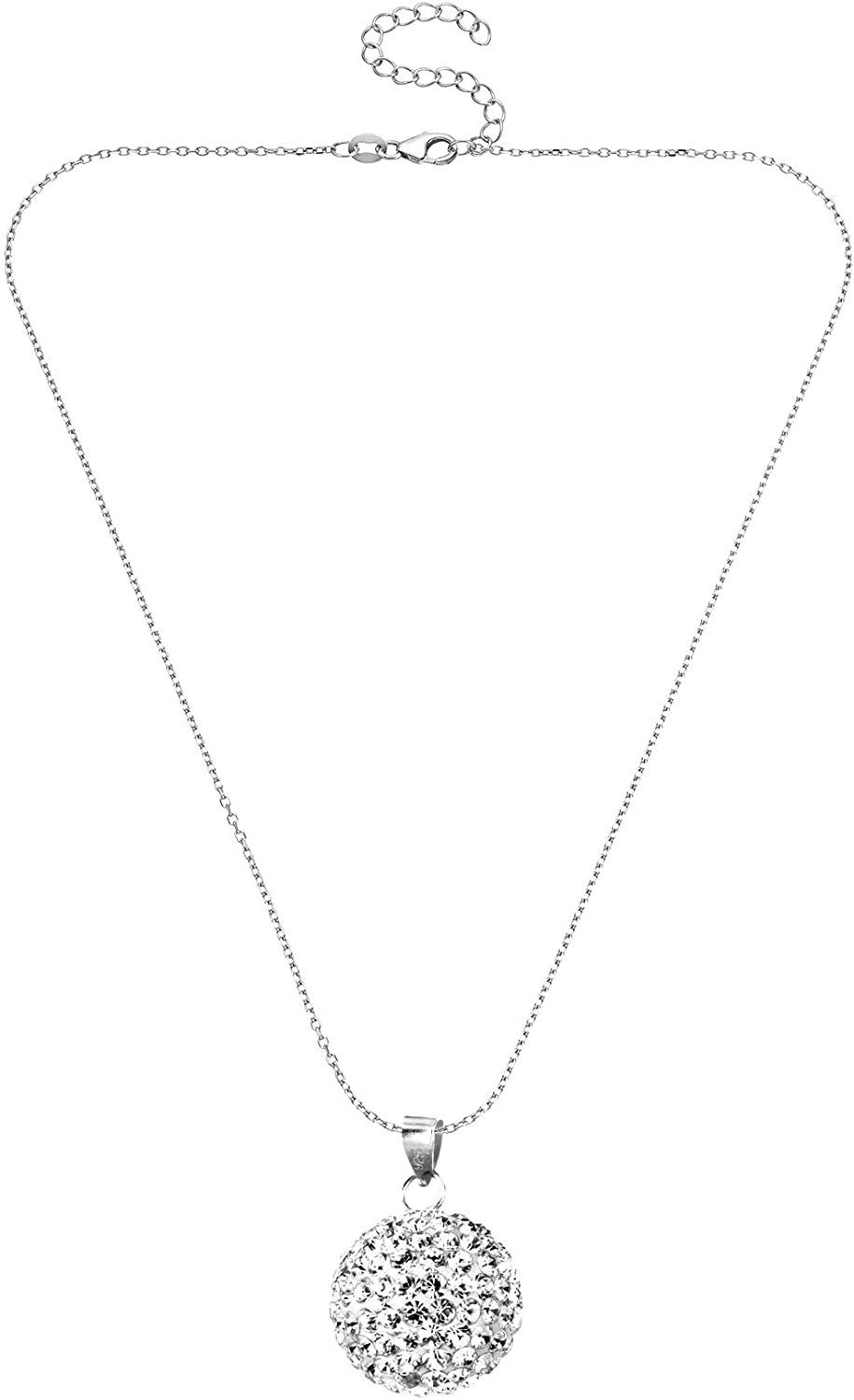 Karisma Kette mit Anhänger Anhänger Kugel Und Silber Kette 925 Mit Kristall günstig online kaufen