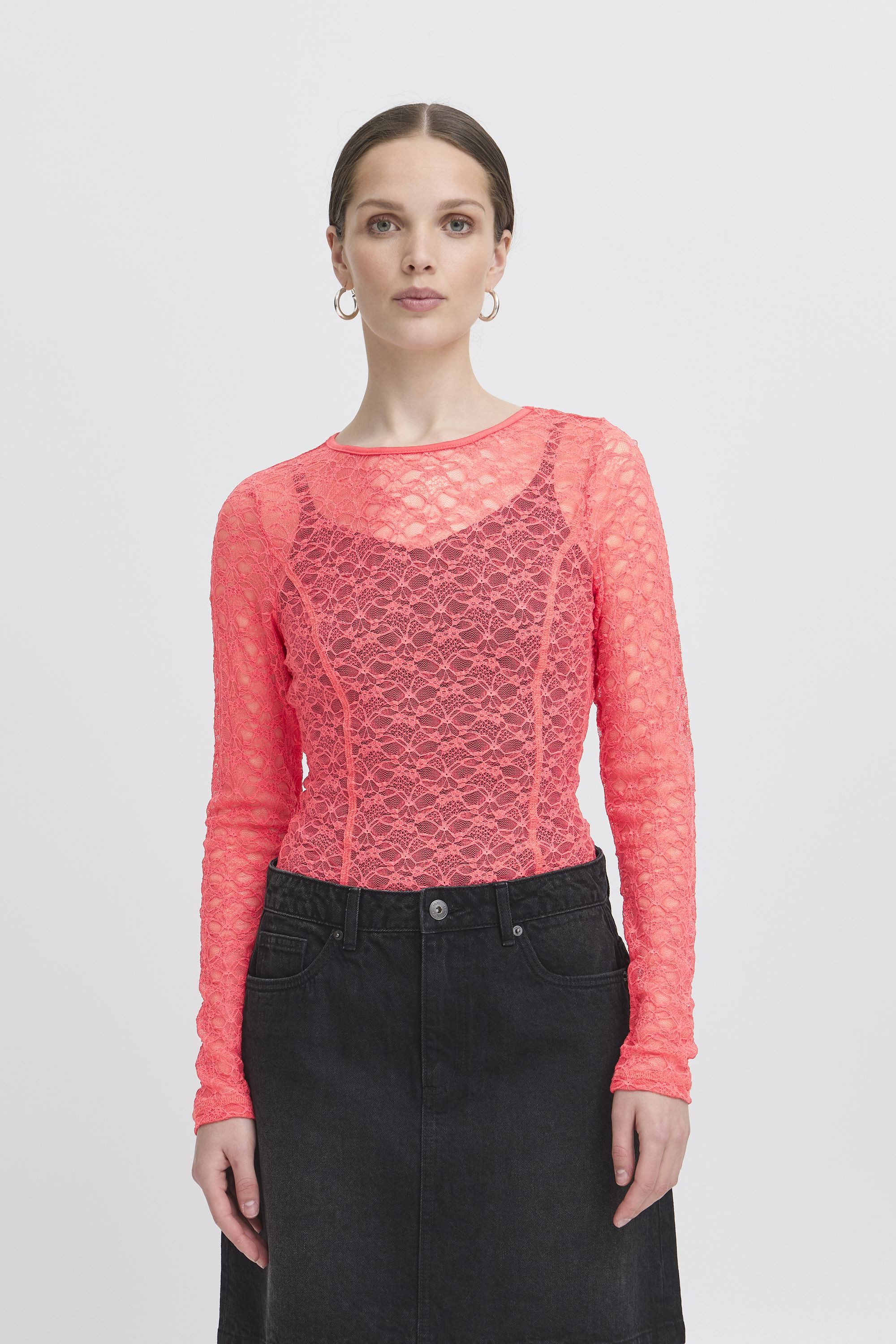 Ichi Langarmshirt IXLACEY Modernes Oberteil mit günstig online kaufen