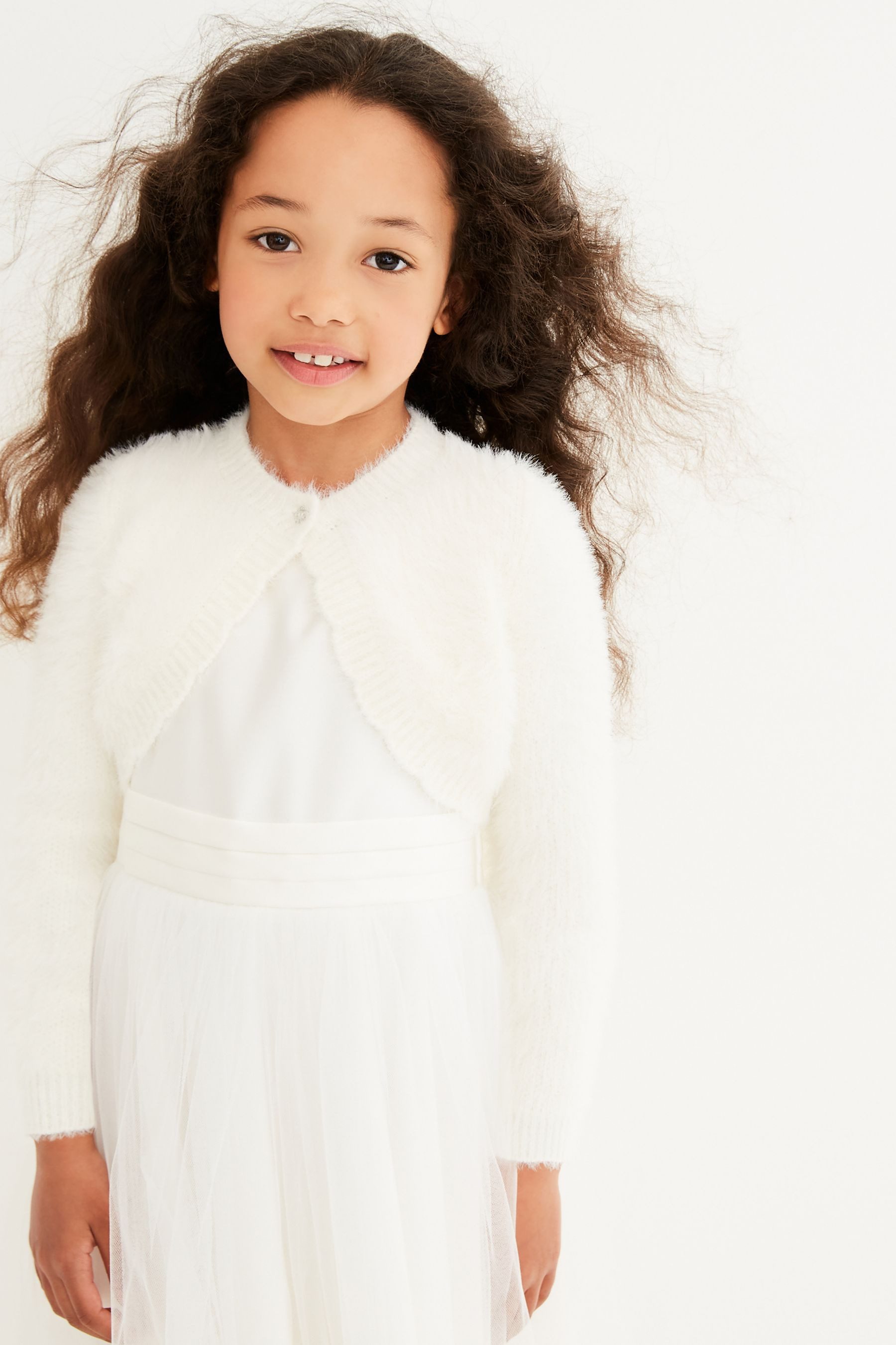 Next Bolero Flauschige Strickjacke mit Glitzer günstig online kaufen