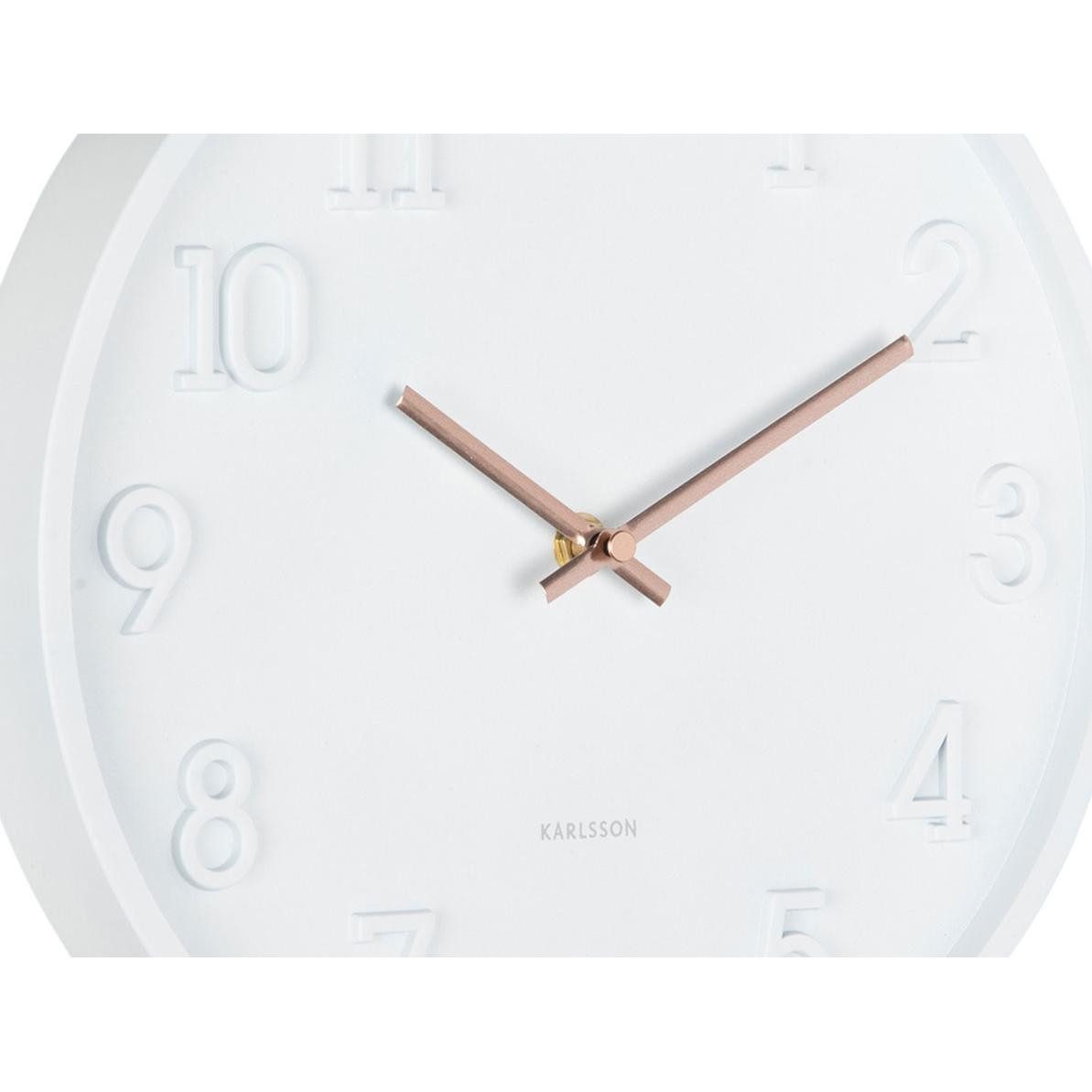 Karlsson Uhr Wanduhr Calma Weiß – Bild 4 von 5