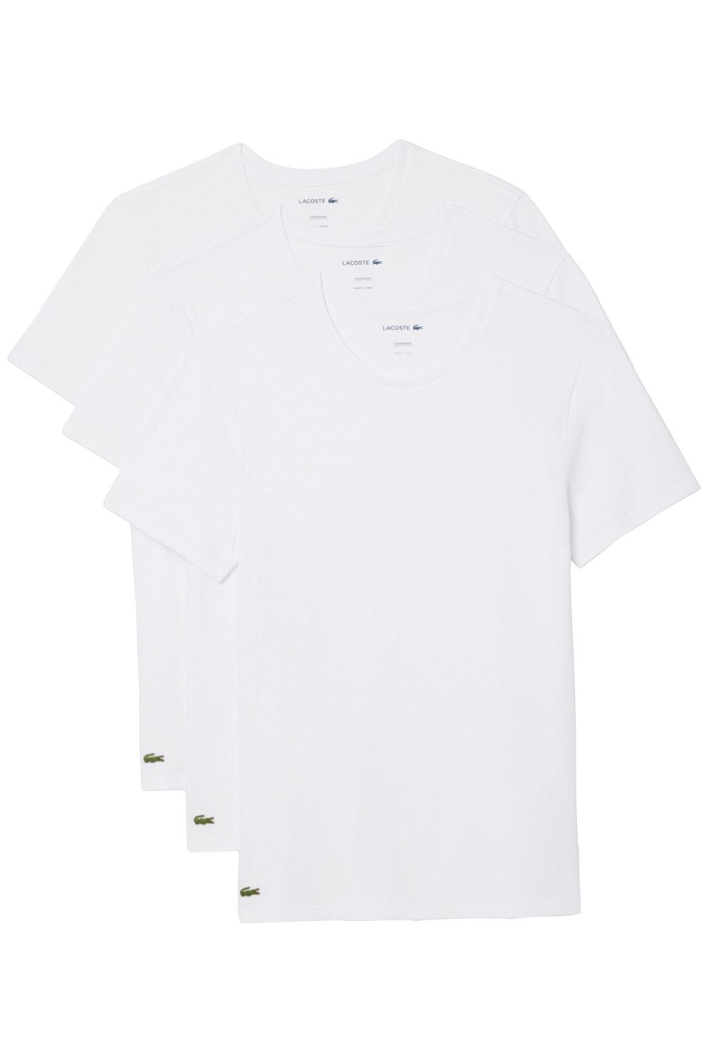 Lacoste Unterziehshirt Underwear Herren Shirts 3er Pack Rundhals Kurzarm Ba günstig online kaufen