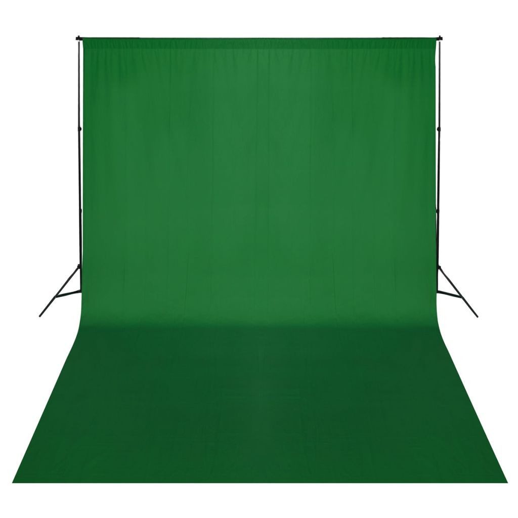 vidaXL Fotohintergrund 500 x 300 cm Fotohintergrund-System 500x300 cm Grün Fotostudio