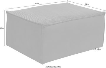 RAUM.ID Polsterhocker Modulid (1 St), als Modul oder separat verwendbar, in Cord