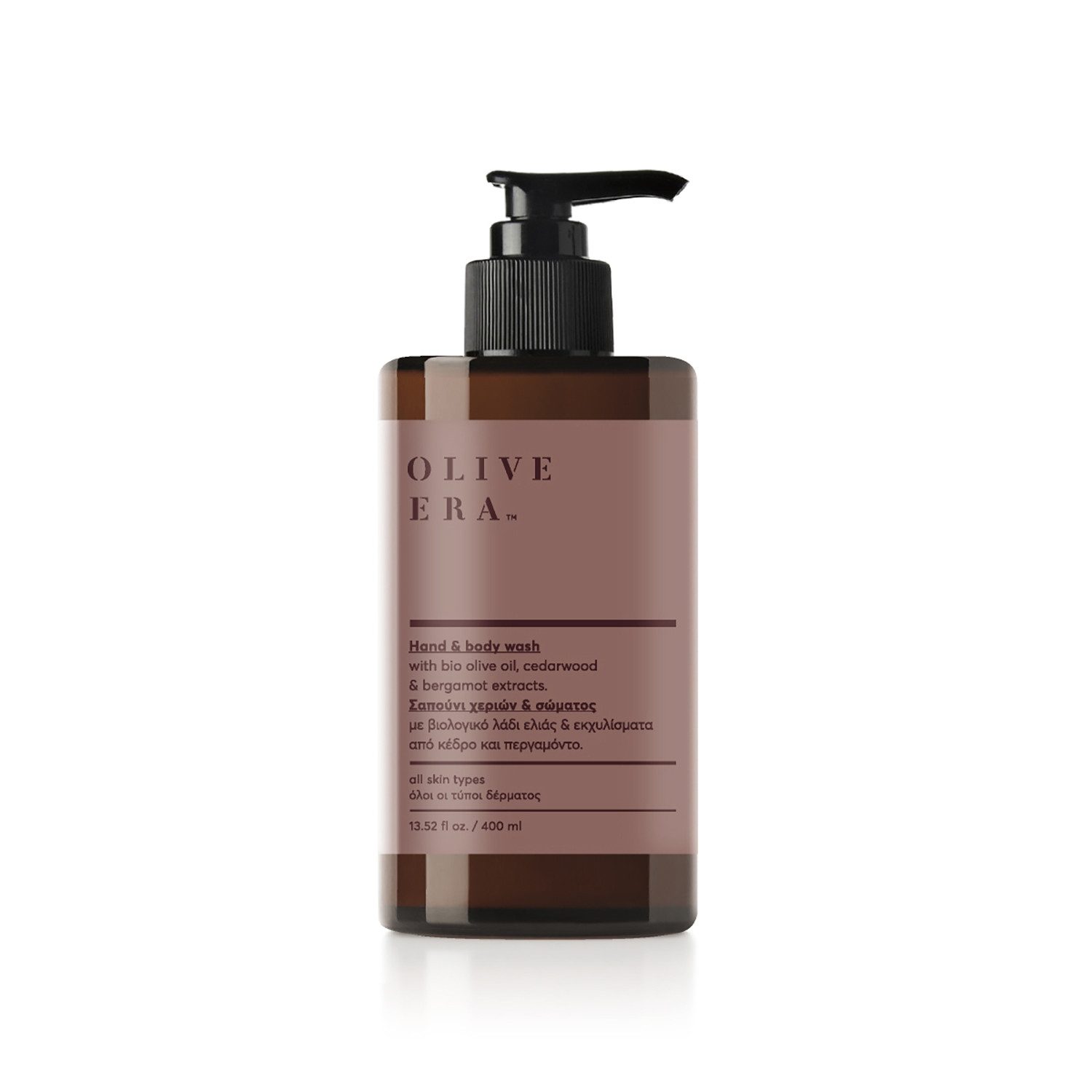OLIVE ERA Duschgel Olive Era Hand & Body Wash Bio-Olivenöl 400ml Sanfte Reinigung