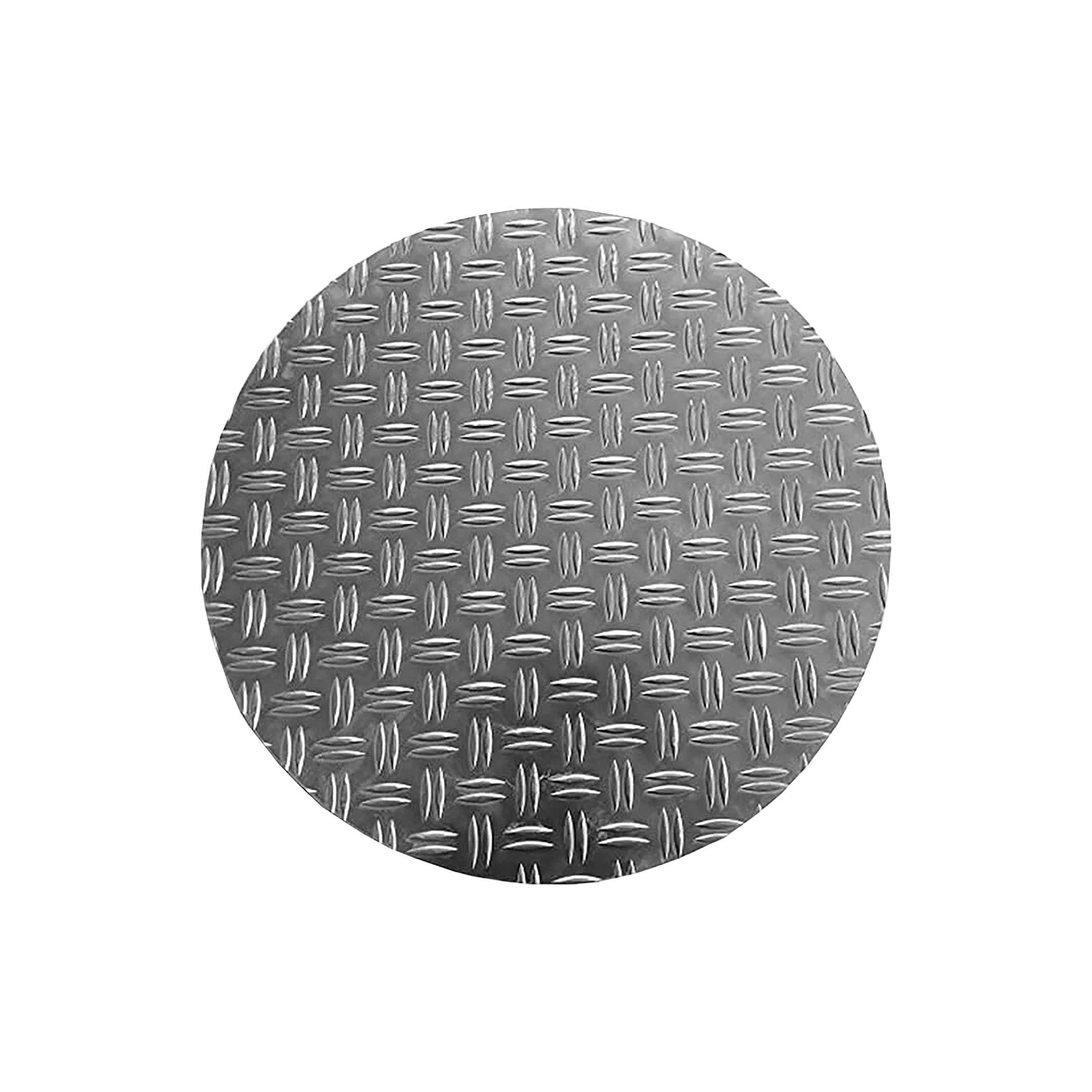 Schlögel Riffelblech Abdeckung rund Schacht Brunnen Alu-Riffelblech, Ø100mm Aluminium Warzenbleche 1,5/2, Ø100mm Aluminium Warzenbleche 1,5/2