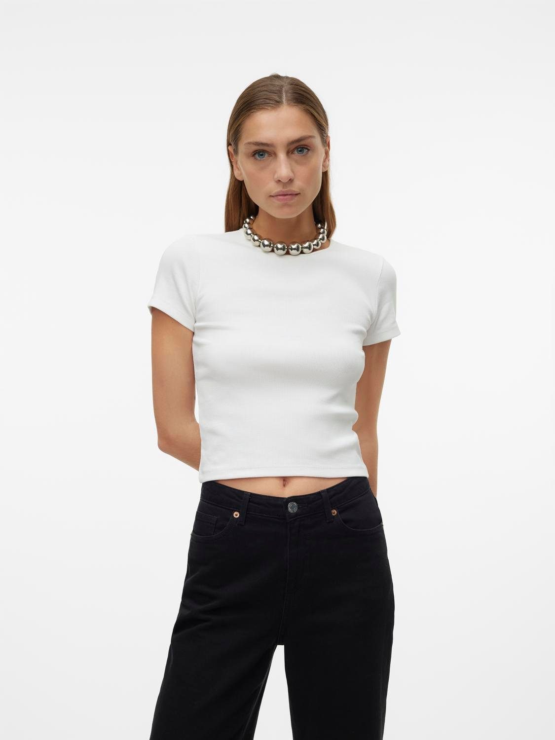 Vero Moda Rundhalsshirt VMCHLOE SS SHORT günstig online kaufen